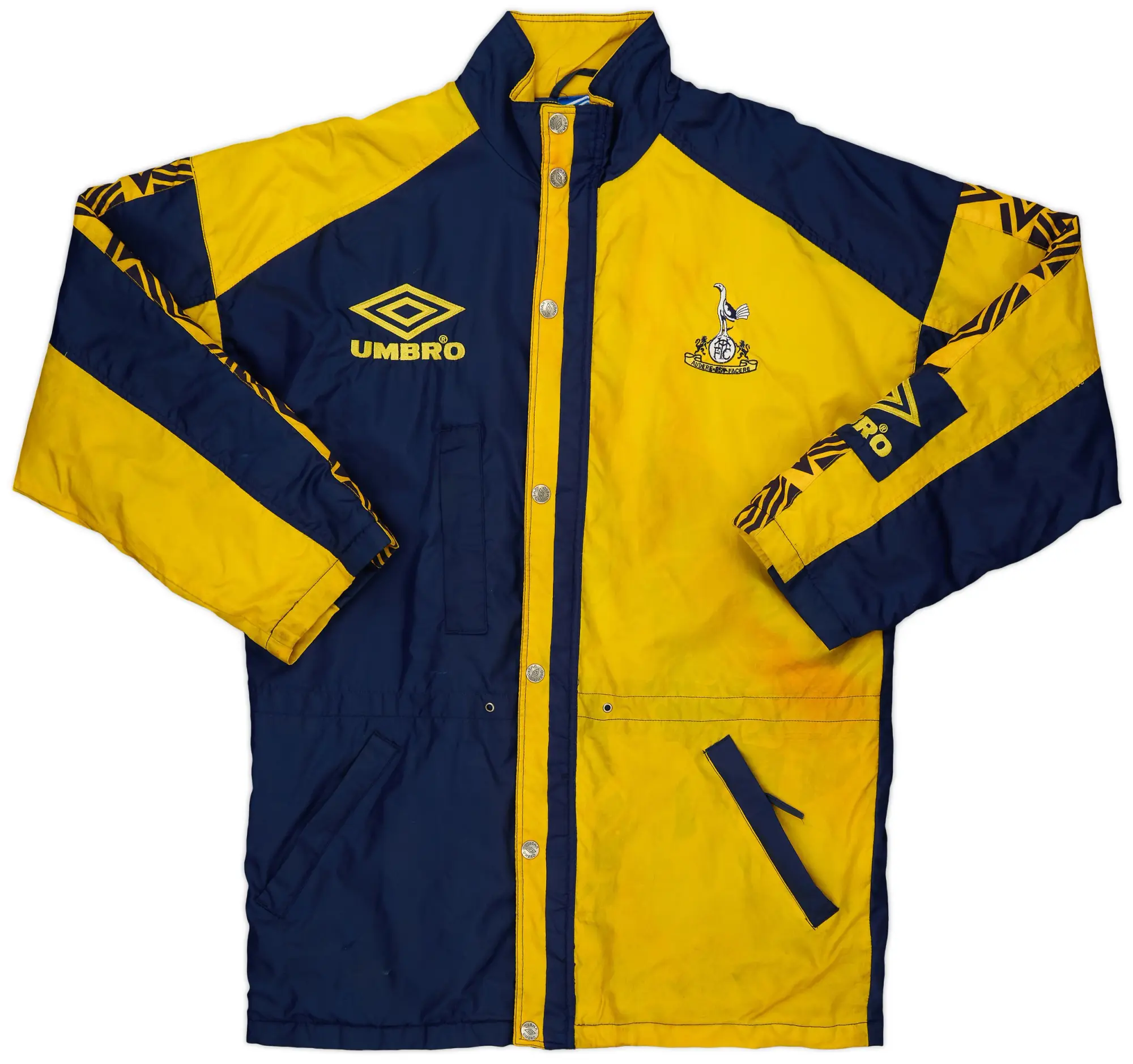 1992-93 Tottenham Umbro Padded Bench Coat - 8/10 - (M)