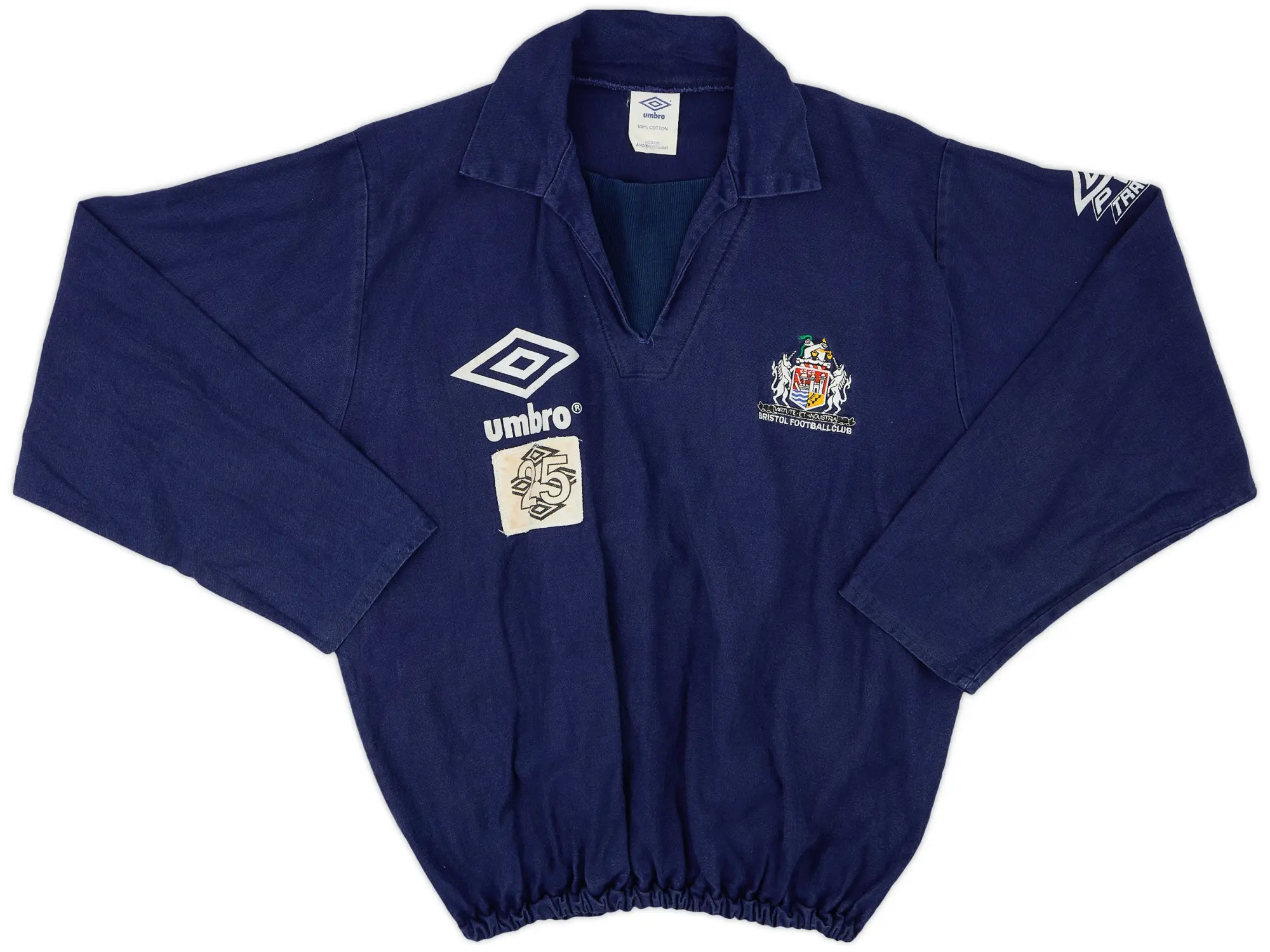 1990s Umbro Template Drill Top (Bristol Rugby) #25 - 9/10 - (M)