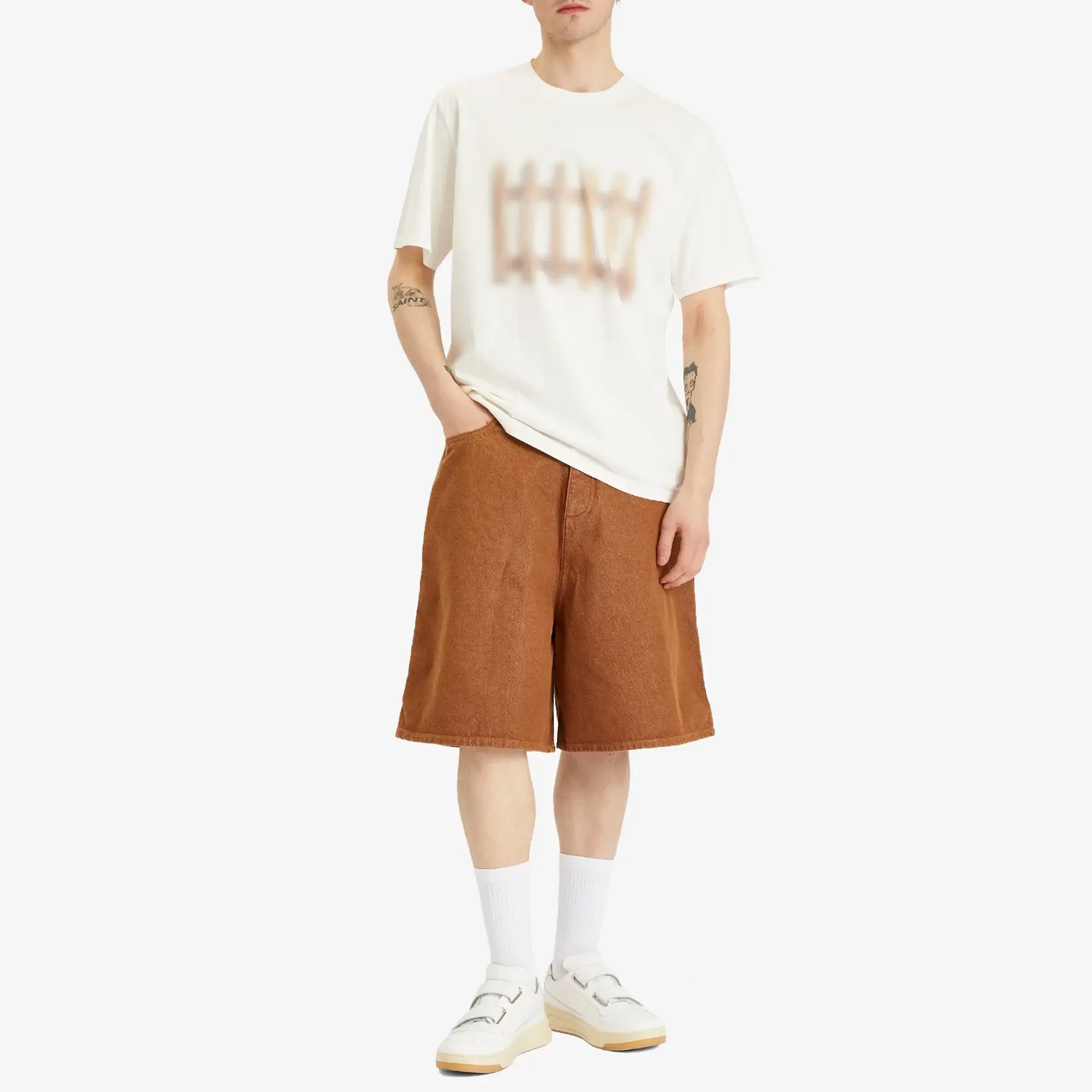 JW Anderson Men's Printed T-Shirt Ivory