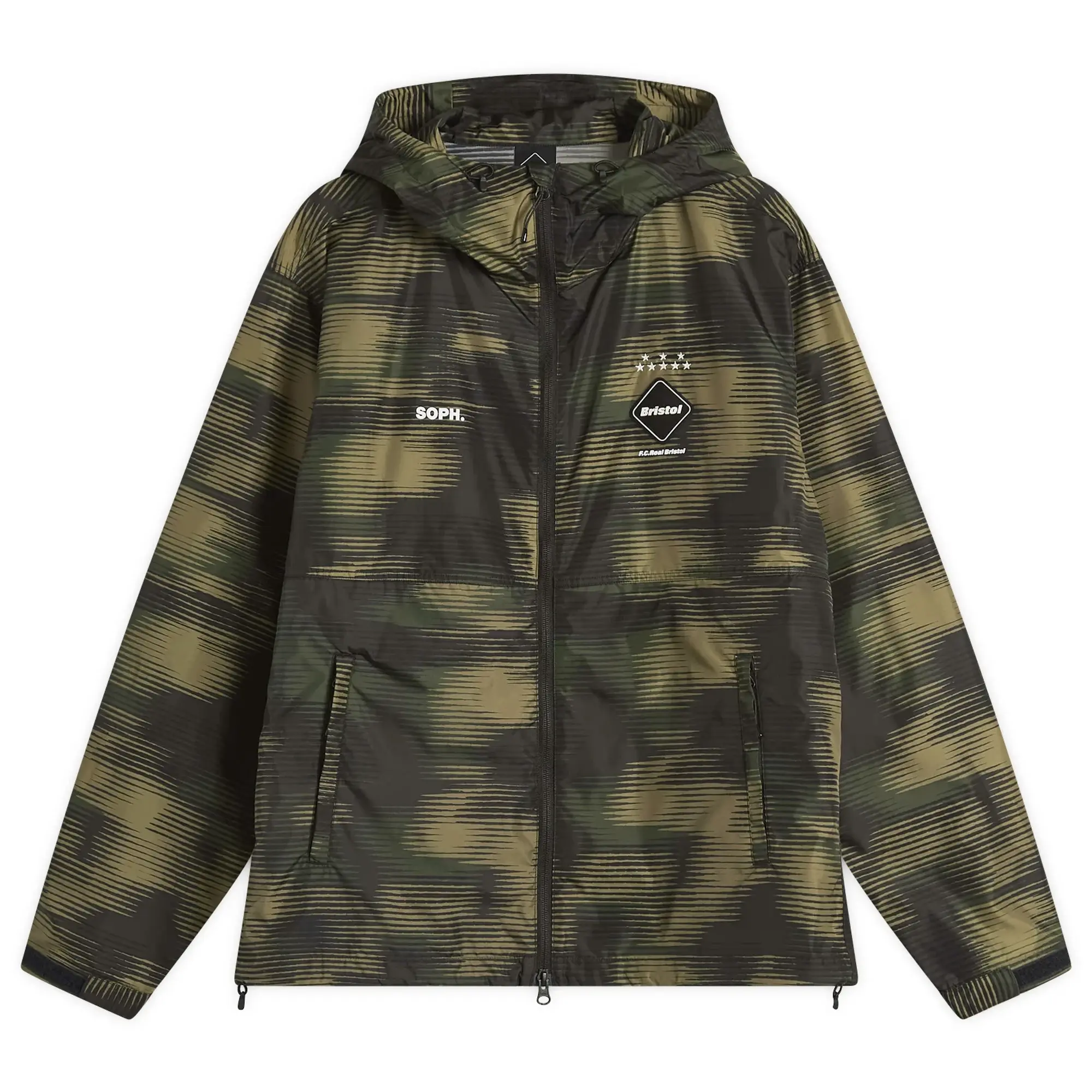F.C. Real Bristol Men's Speed Camo Hooded Jacket Woodland