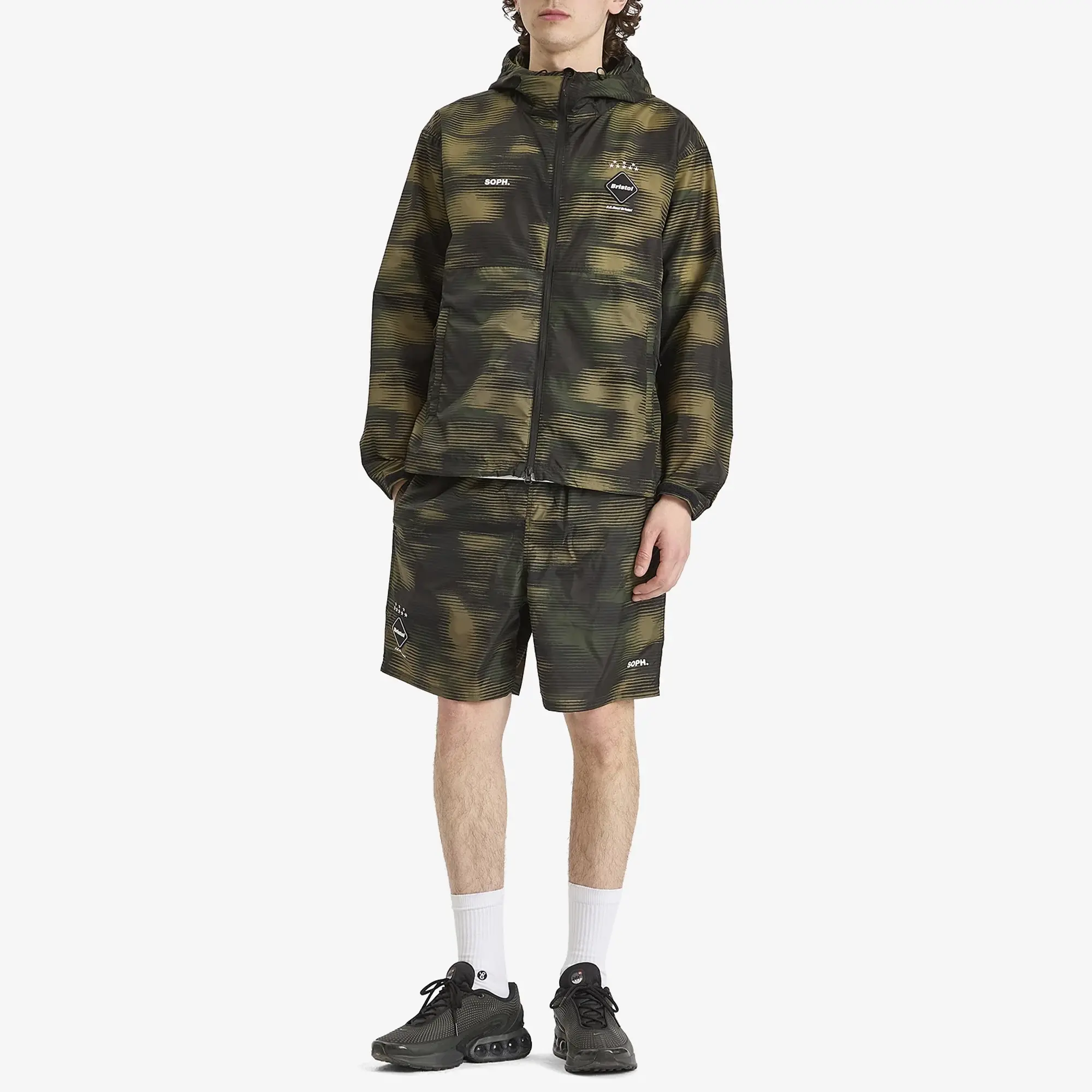 F.C. Real Bristol Men's Speed Camo Hooded Jacket Woodland