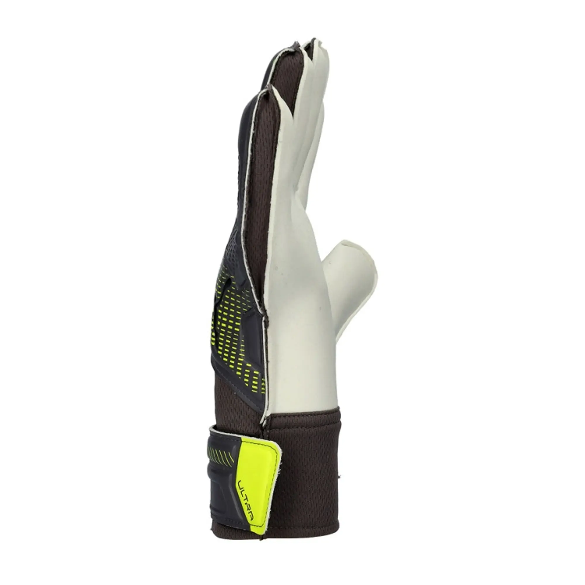 PUMA Ultra Play Rc Goalkeeper Gloves, Matte Aged Silver/Yellow Alert