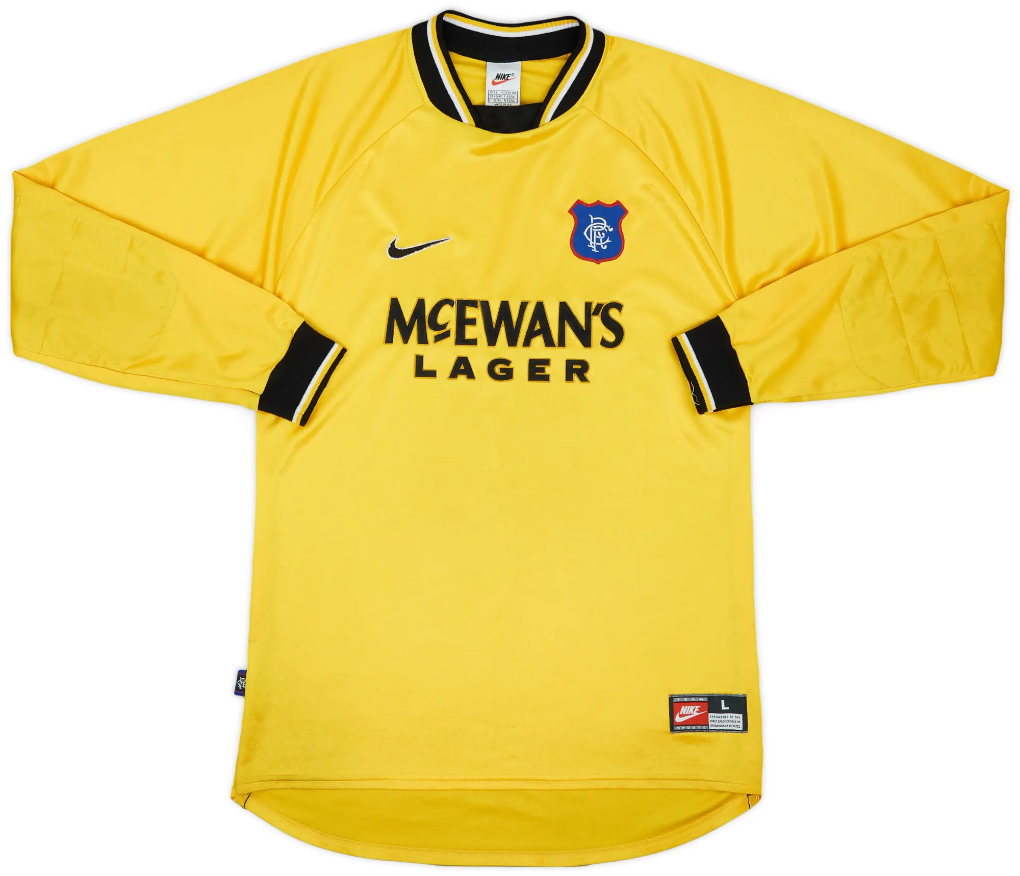 Nike Rangers Mens LS Goalkeeper Home Shirt 1997/99