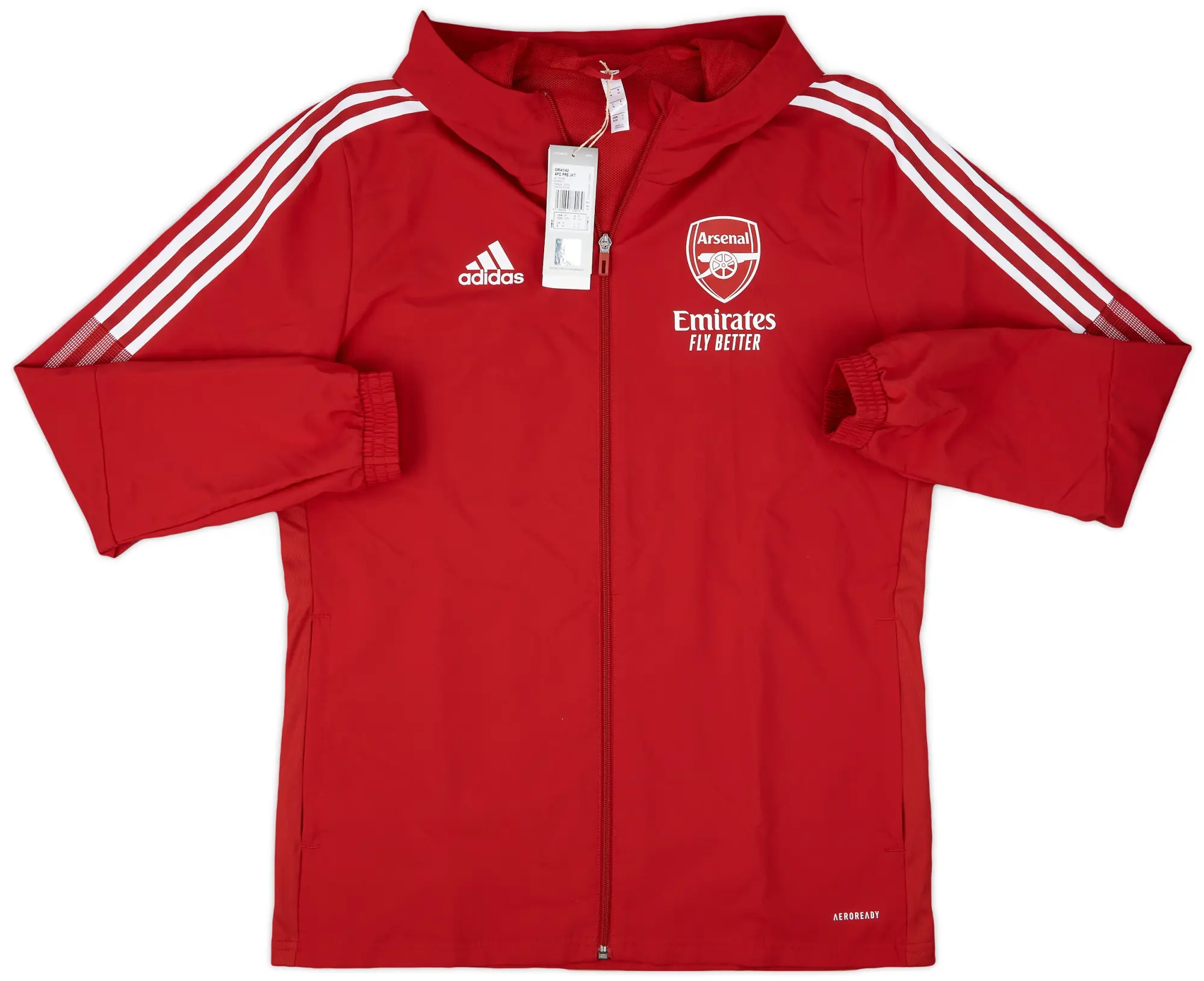 2021-22 Arsenal adidas Hooded Track Jacket (M)