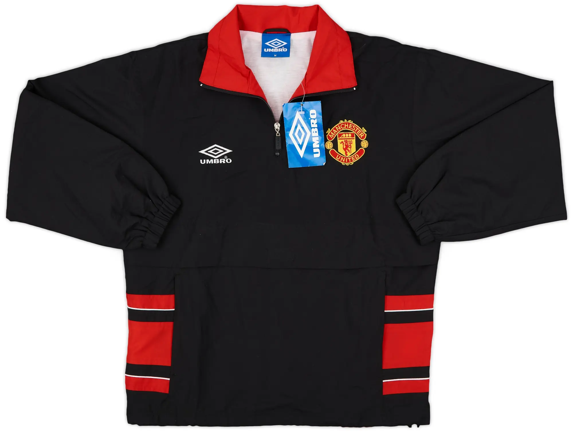 1999-00 Manchester United Umbro 1/4 Zip Drill Top (M)