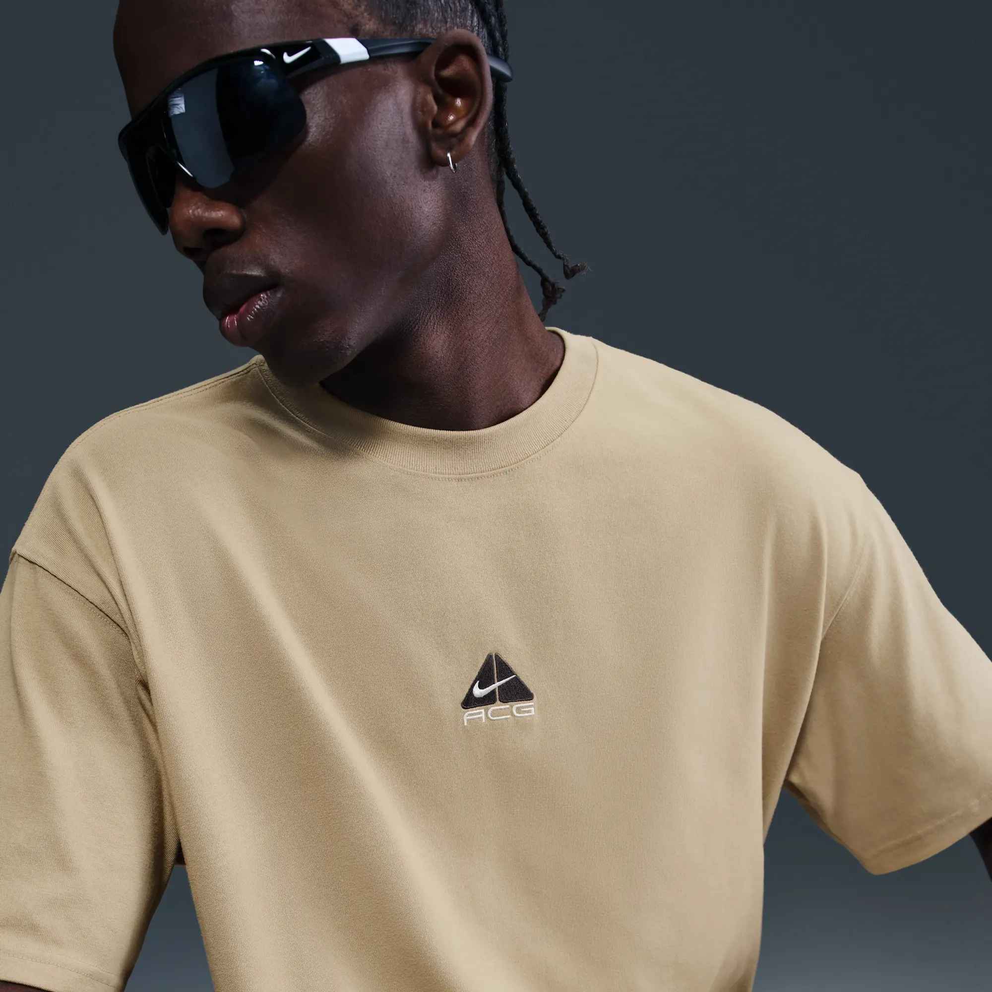 Nike ACG Men's T-Shirt - Brown - Sustainable Blends