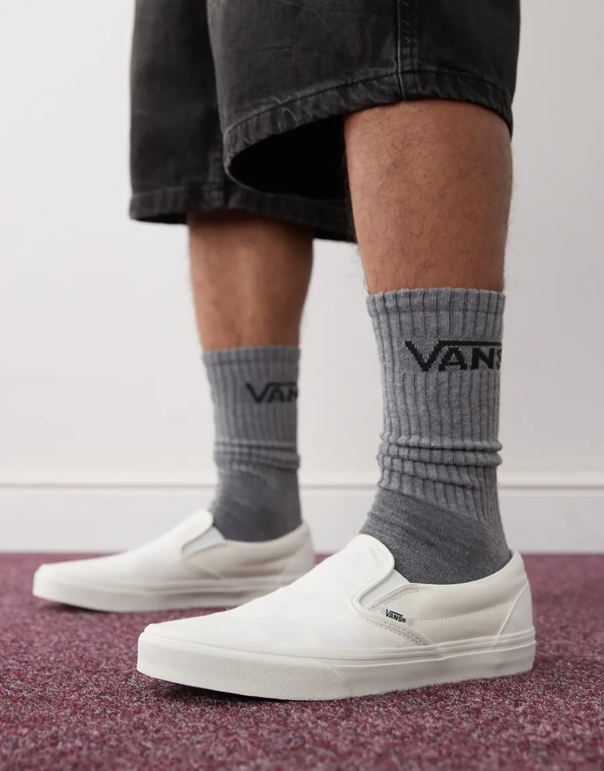 Sneakers Vans Classic Slip-On Mono Checkerboard White Eur 39