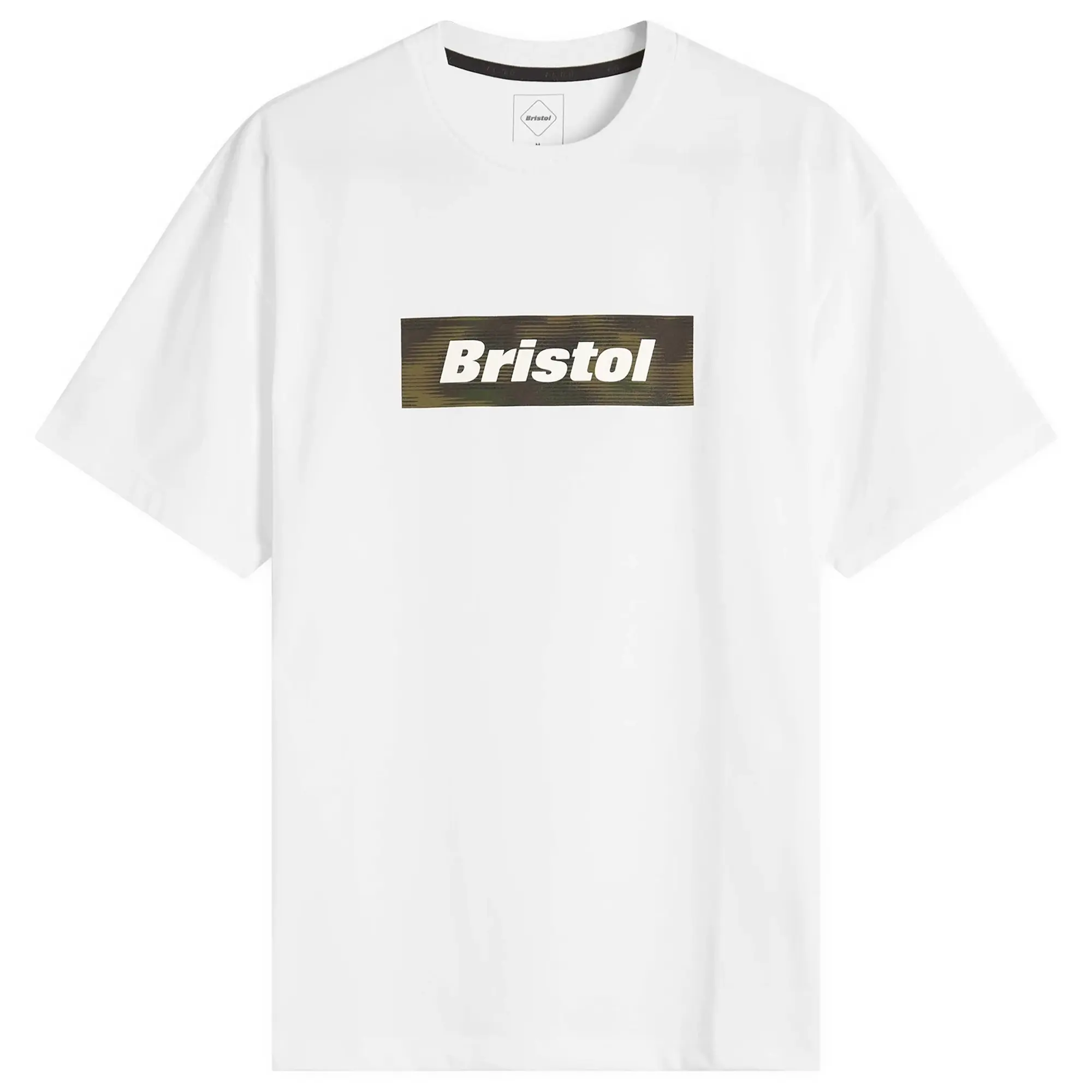 F.C. Real Bristol Men's Speed Camo Box Logo T-Shirt White