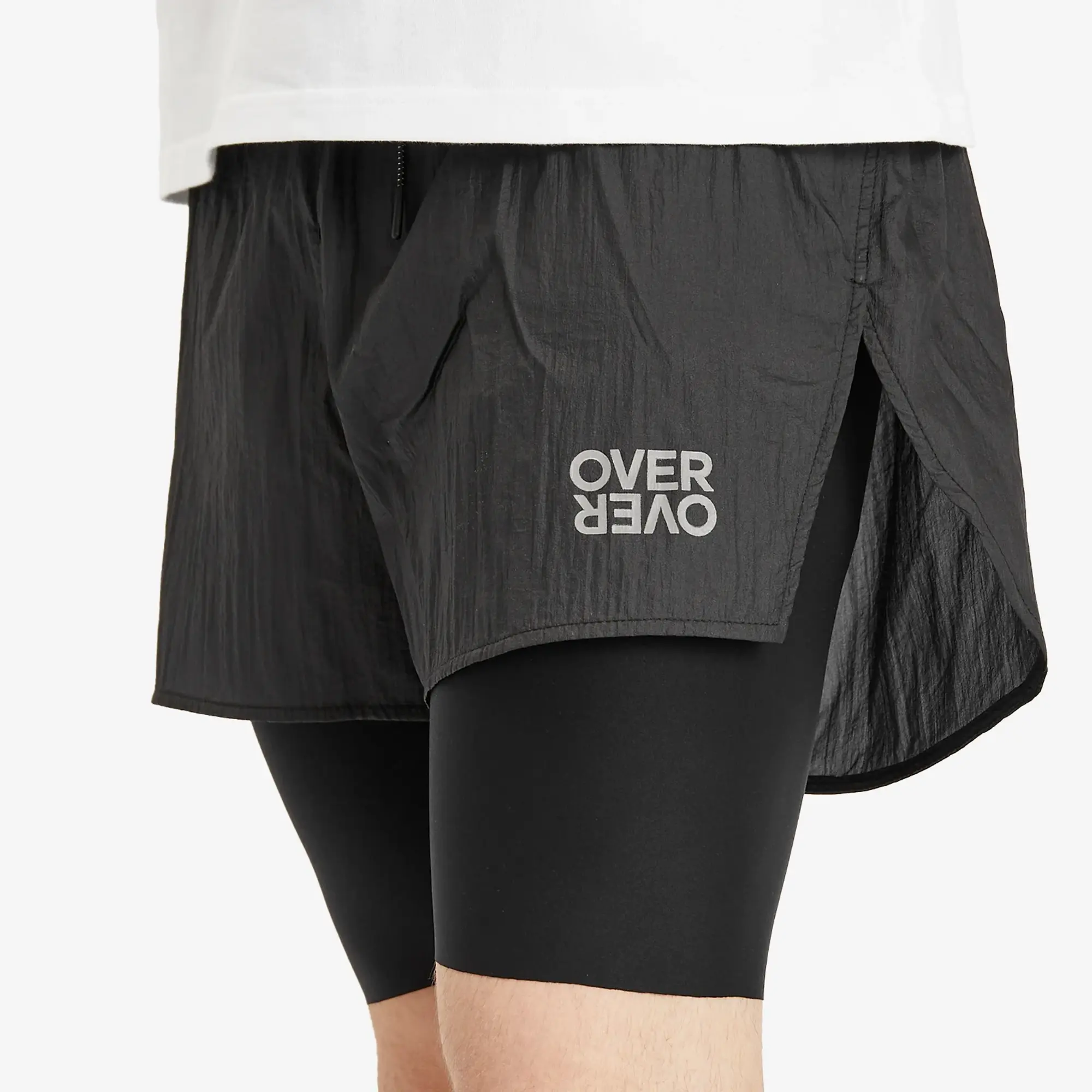 Over Over Men's Two Layer Short Black