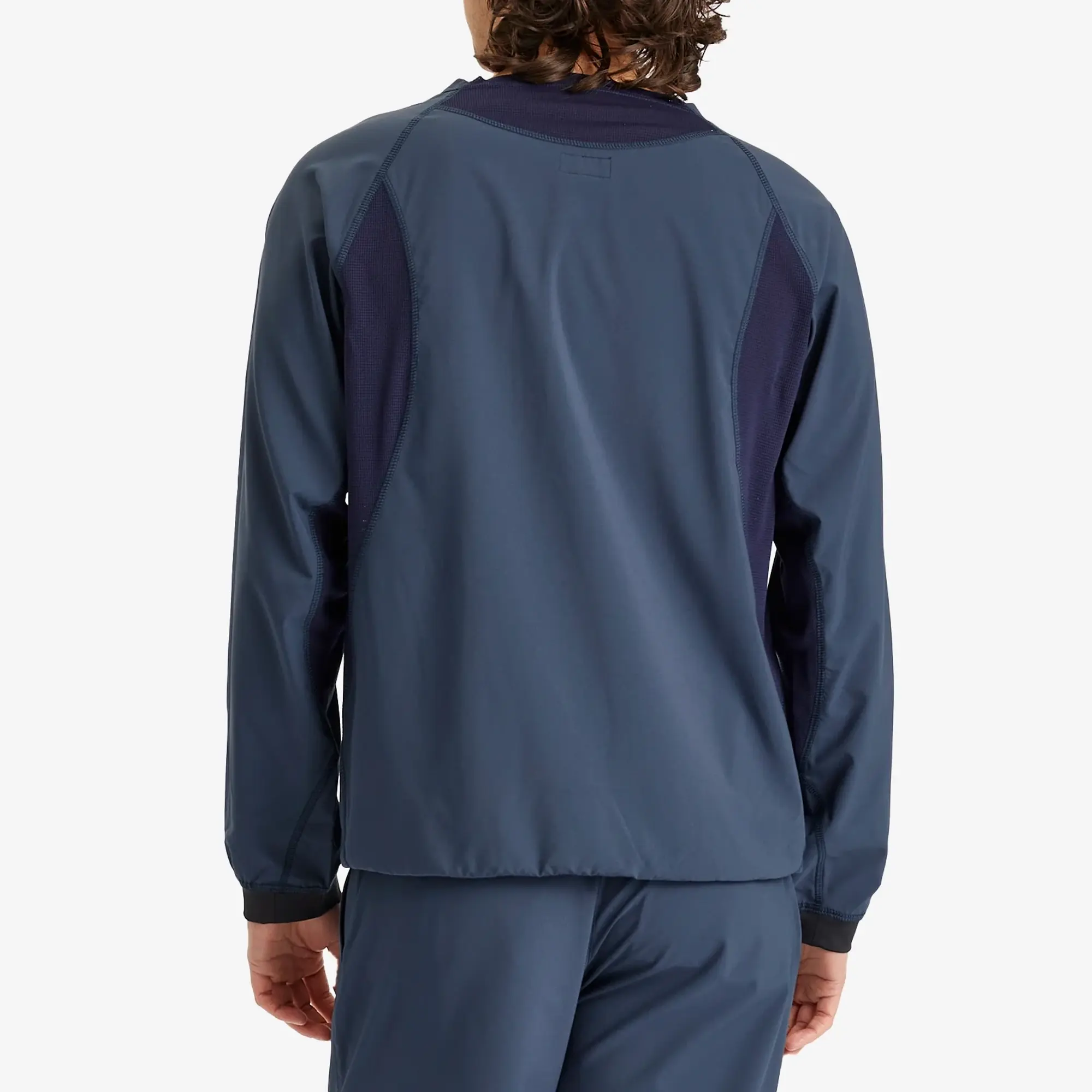 NANGA Men's Hybrid Flex Long Sleeve Top Navy