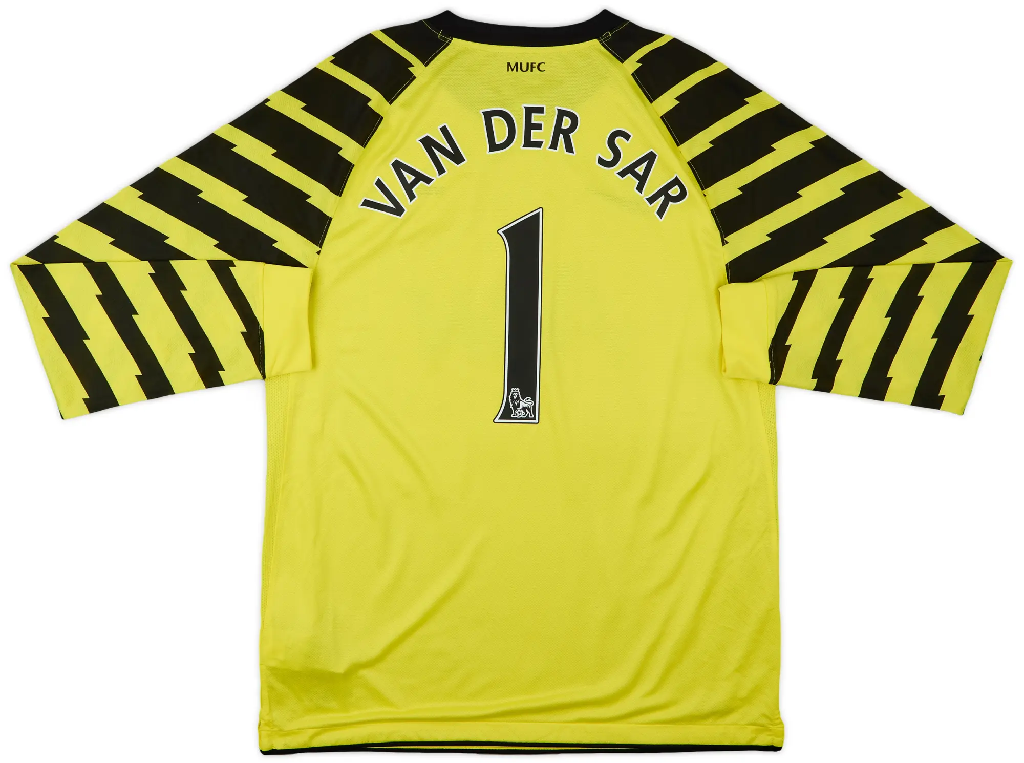 2010-11 Manchester United Yellow GK Shirt Van Der Sar #1 - 10/10 - (L)