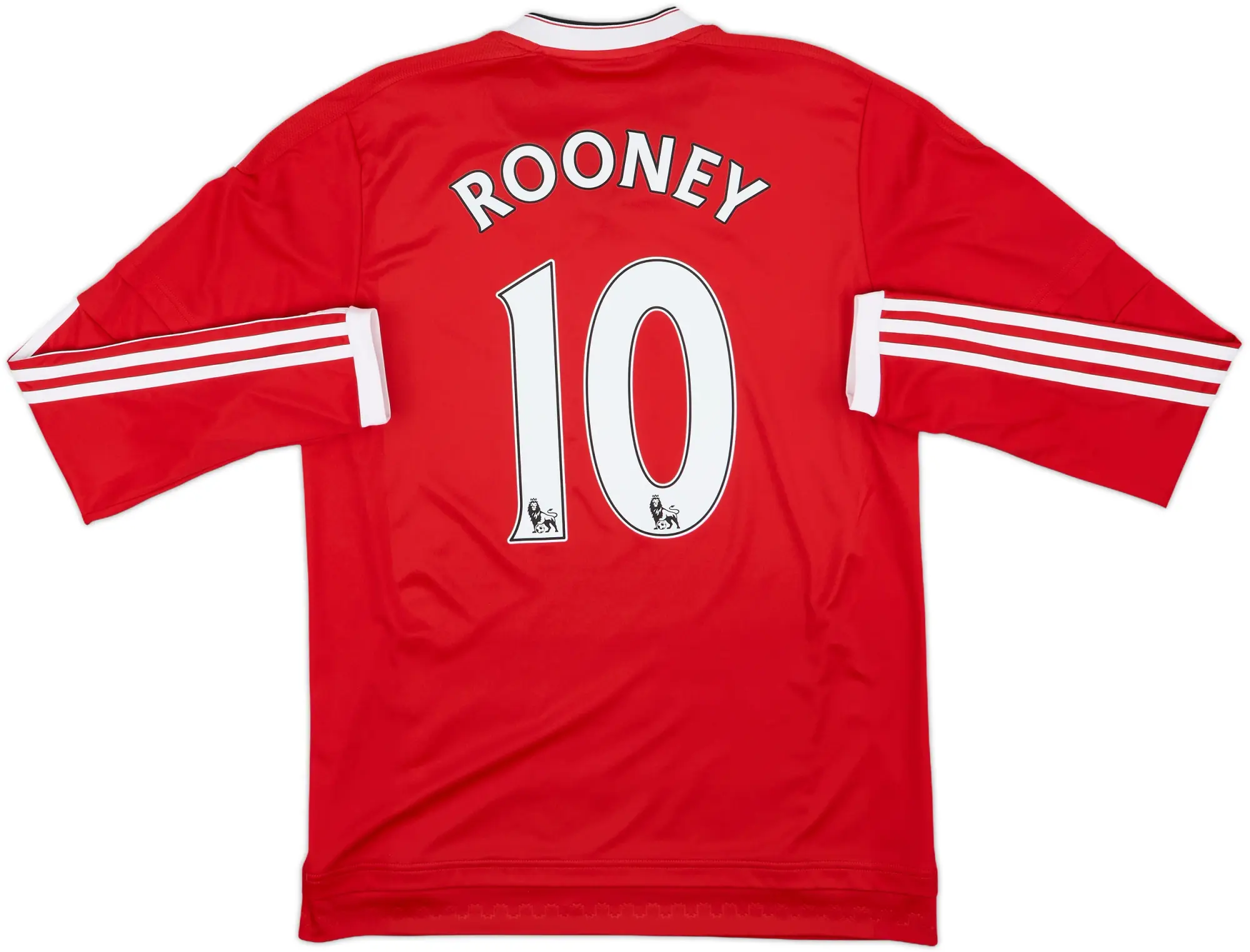 2015-16 Manchester United Home L/S Shirt Rooney #10 - 9/10 - (M)