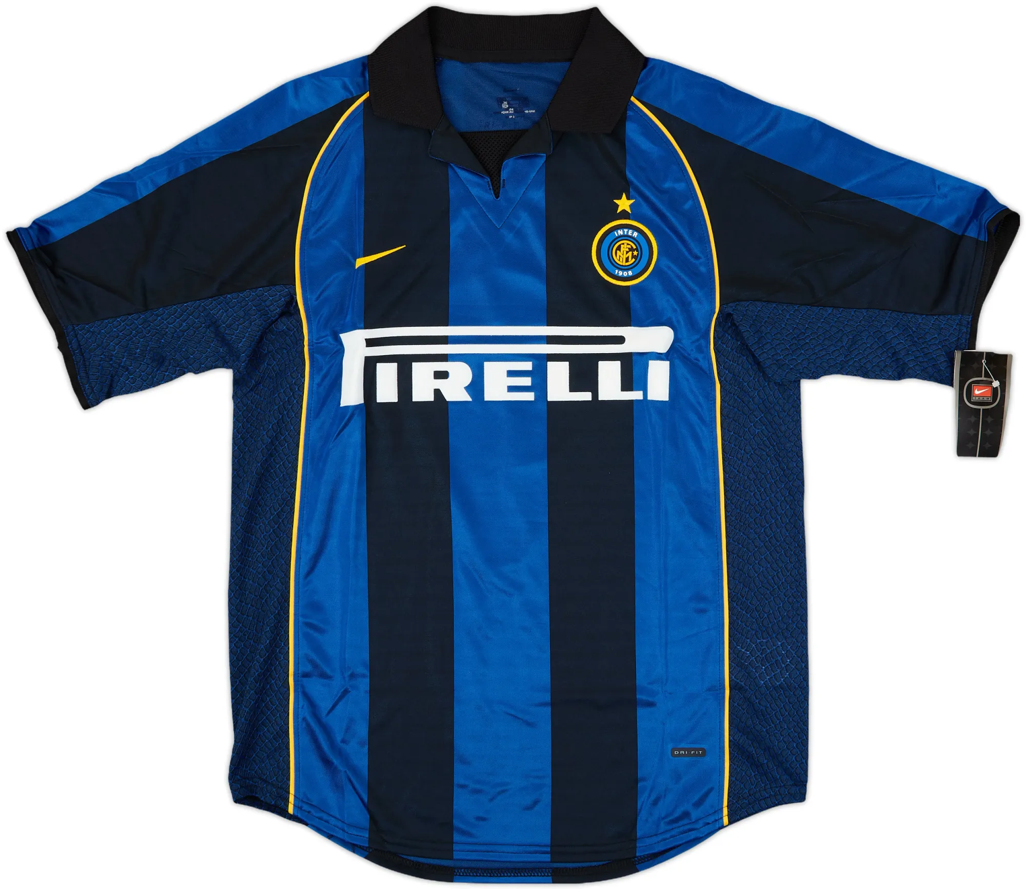 Nike Inter Milan Mens SS Home Shirt 2001/02 | INTH01-701 | FOOTY.COM