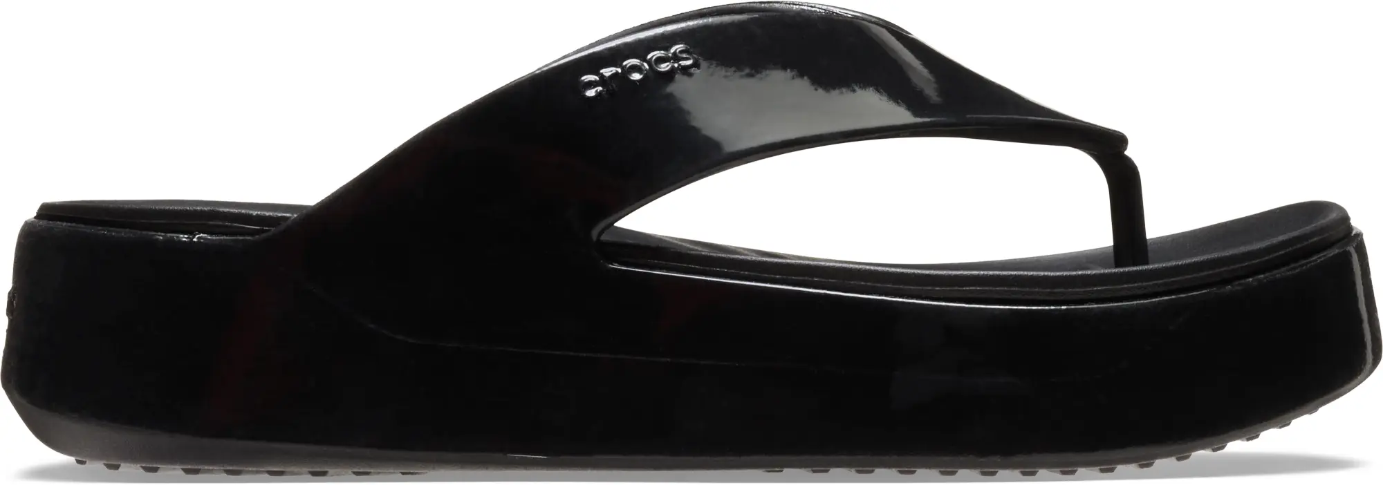 Crocs | Women | Getaway Platform Patent | Flips | Black | 2