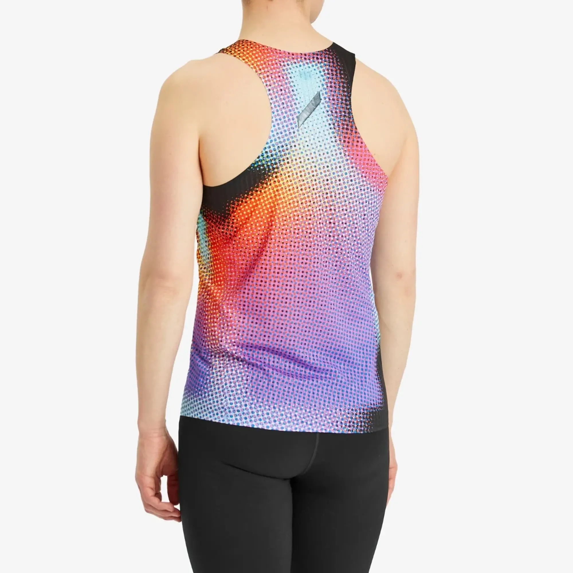 SOAR Men's Race Vest Black Rainbow Dot