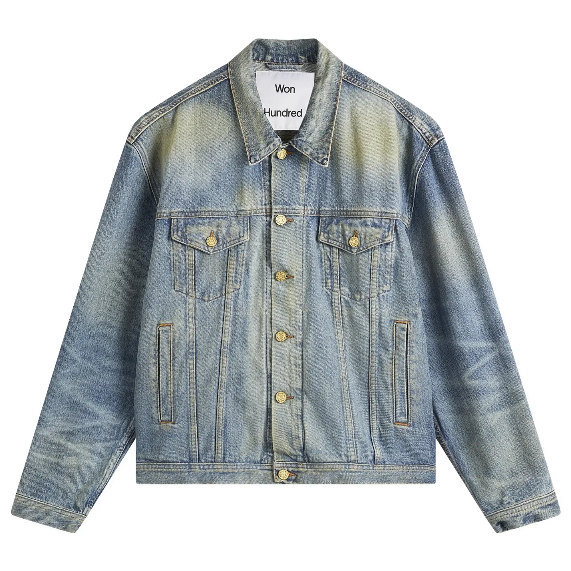 Won Hundred Men's Liverpool Denim Jacket Vintage Tinted Blue