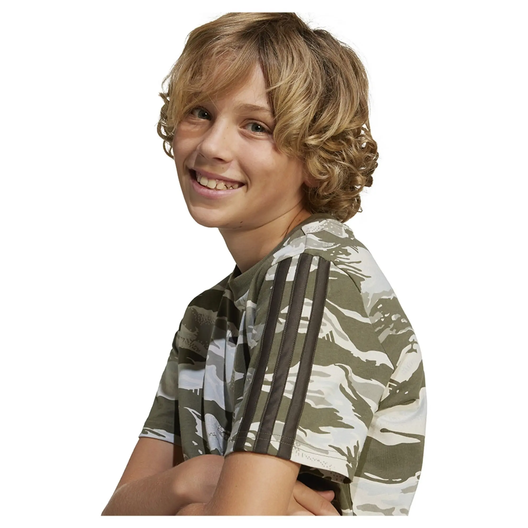 Manchester United x adidas Kids Essentials Camo T-Shirt Green