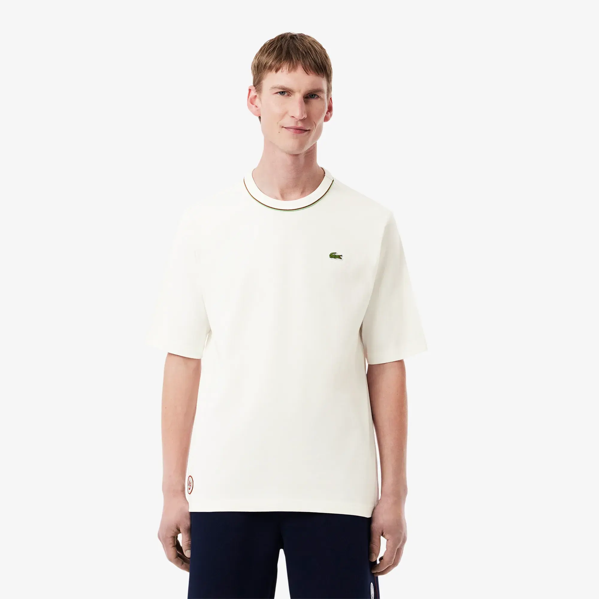 Lacoste Roland-Garros Edition Jersey T-Shirt - White