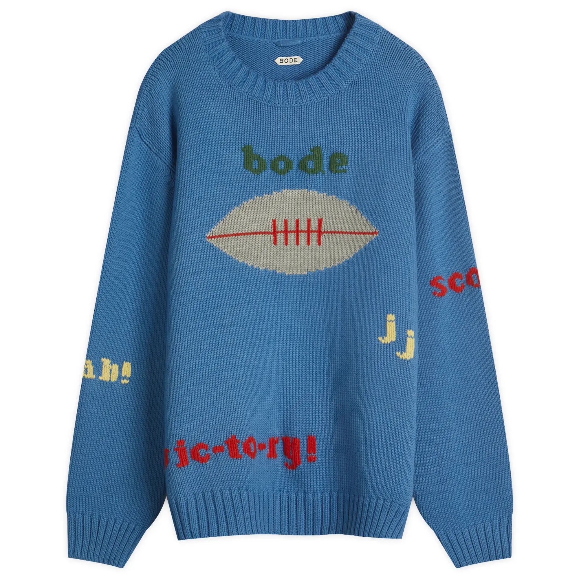 BODE Men's Spirit Sweater Blue