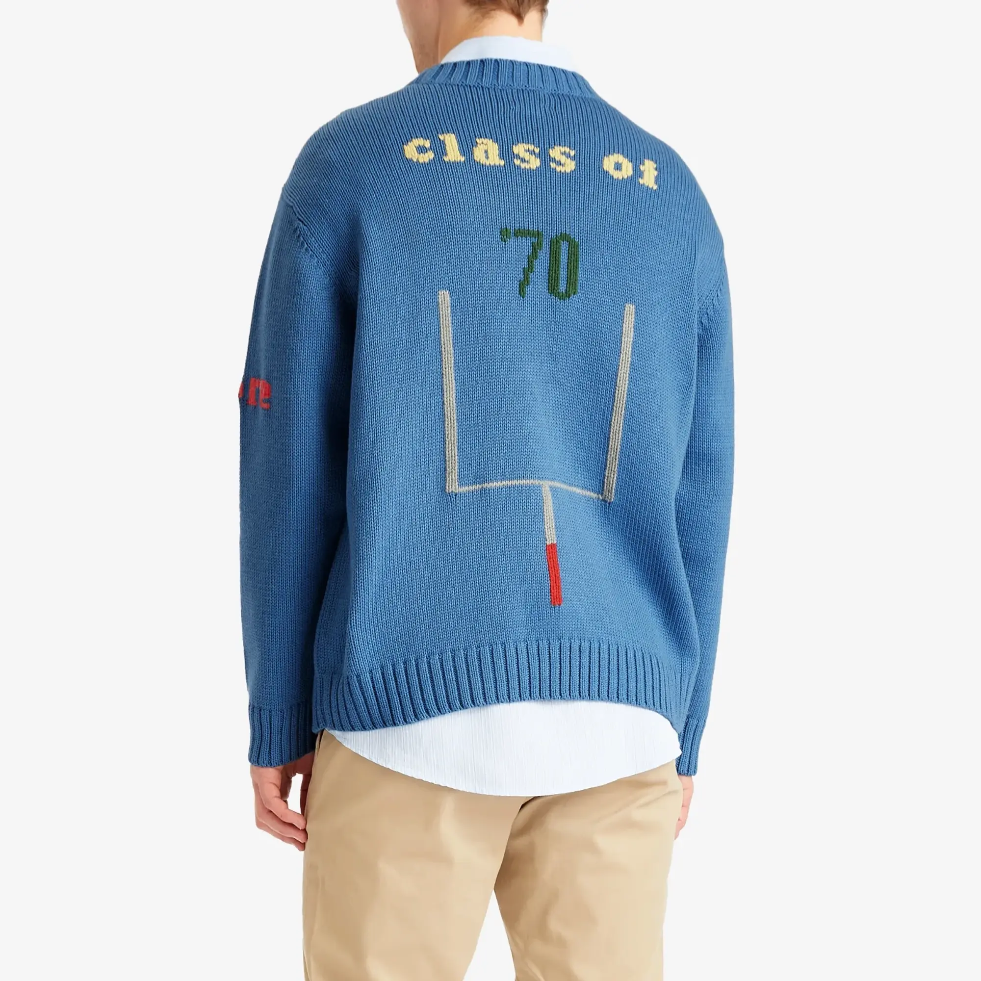 BODE Men's Spirit Sweater Blue