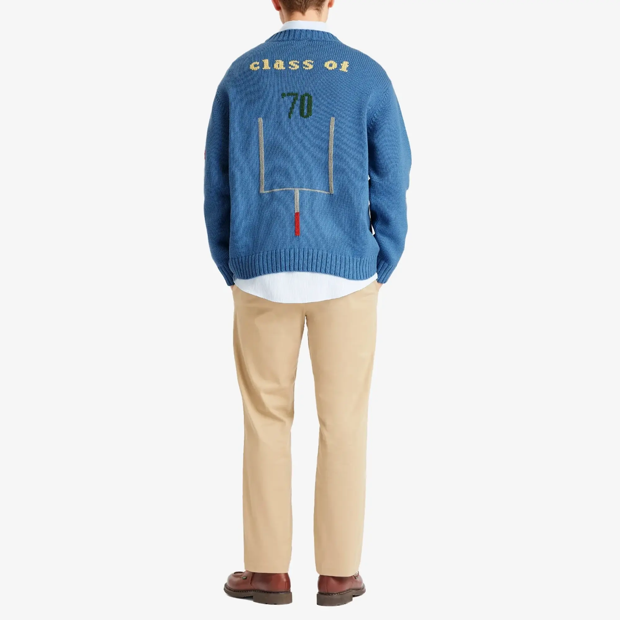 BODE Men's Spirit Sweater Blue