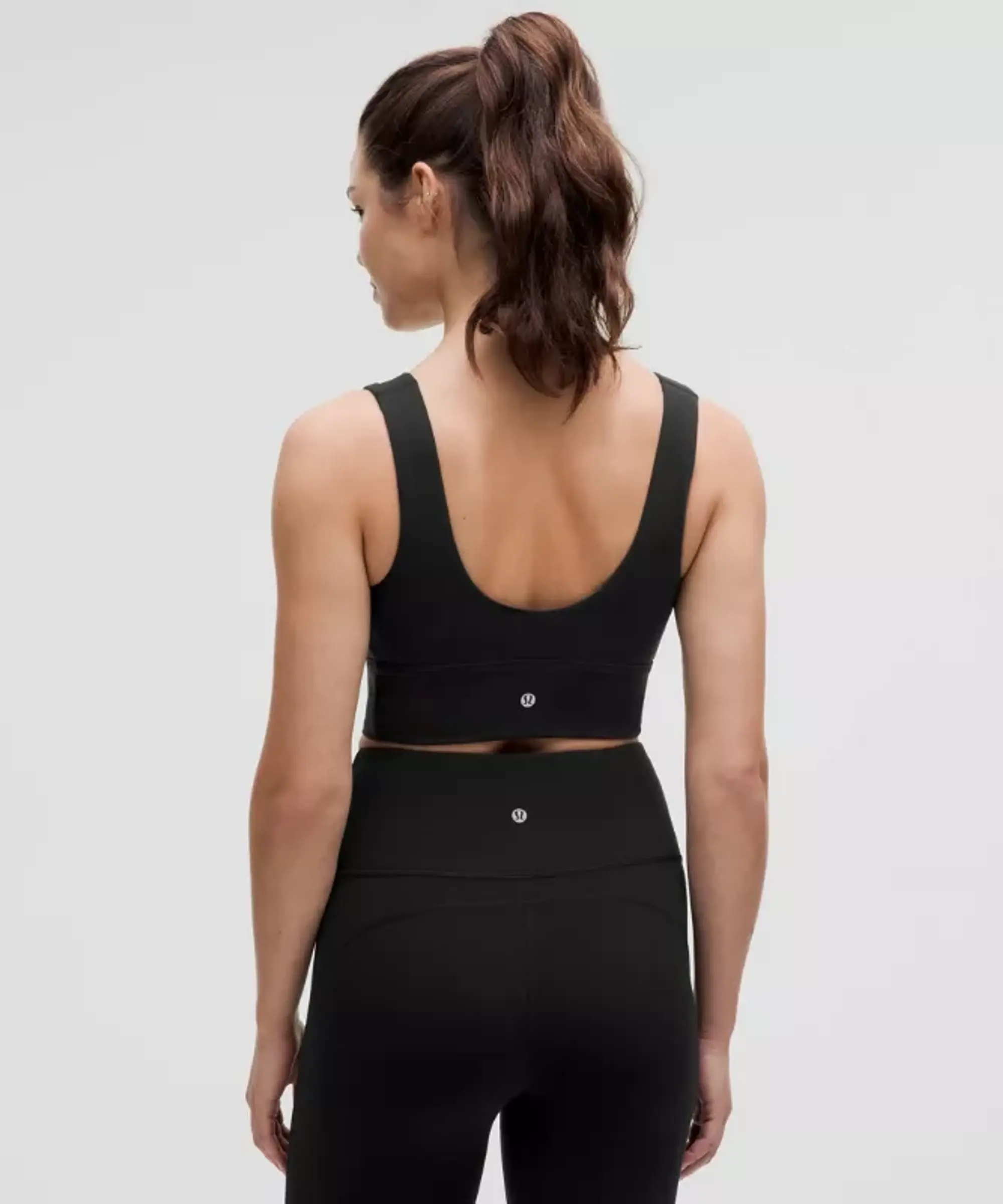 lululemon – Women's Align V-Neck Sports Bra Light Support, DDD/G Cup – Color Black – Size 3XL