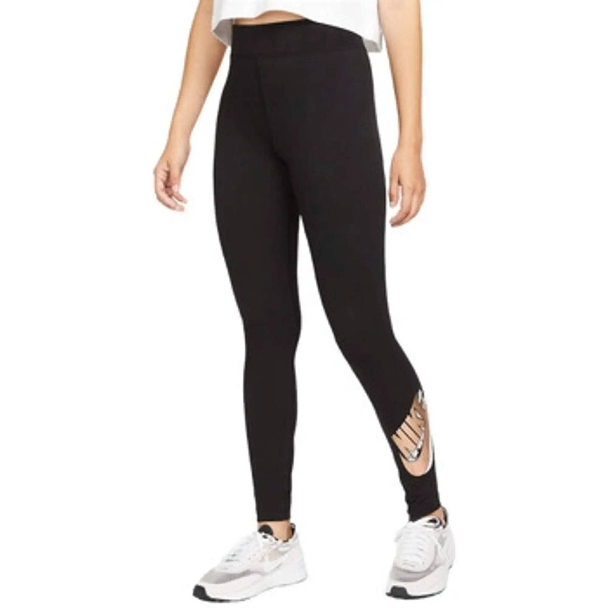 Nike Womens/Ladies Essential Printed High Waist Sports Leggings (Black)