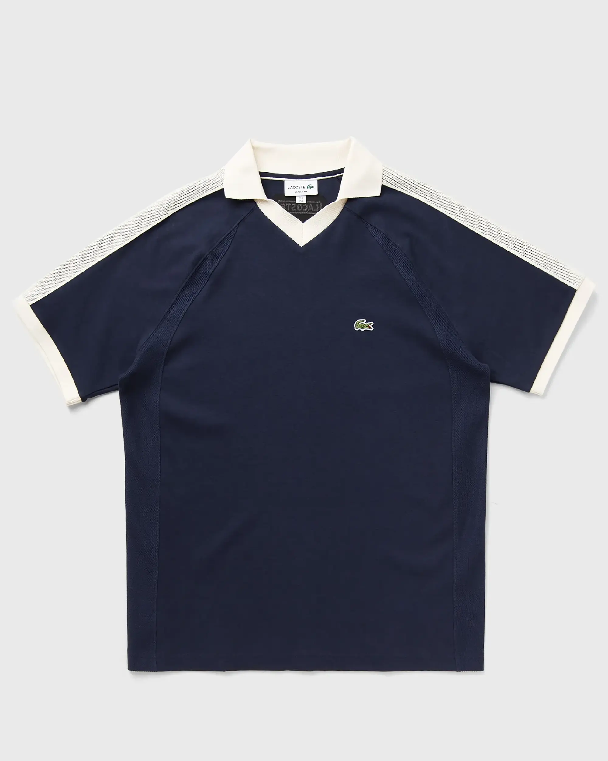 Lacoste Classic Fit Piqué Panel Polo Shirt - Midnight Blue