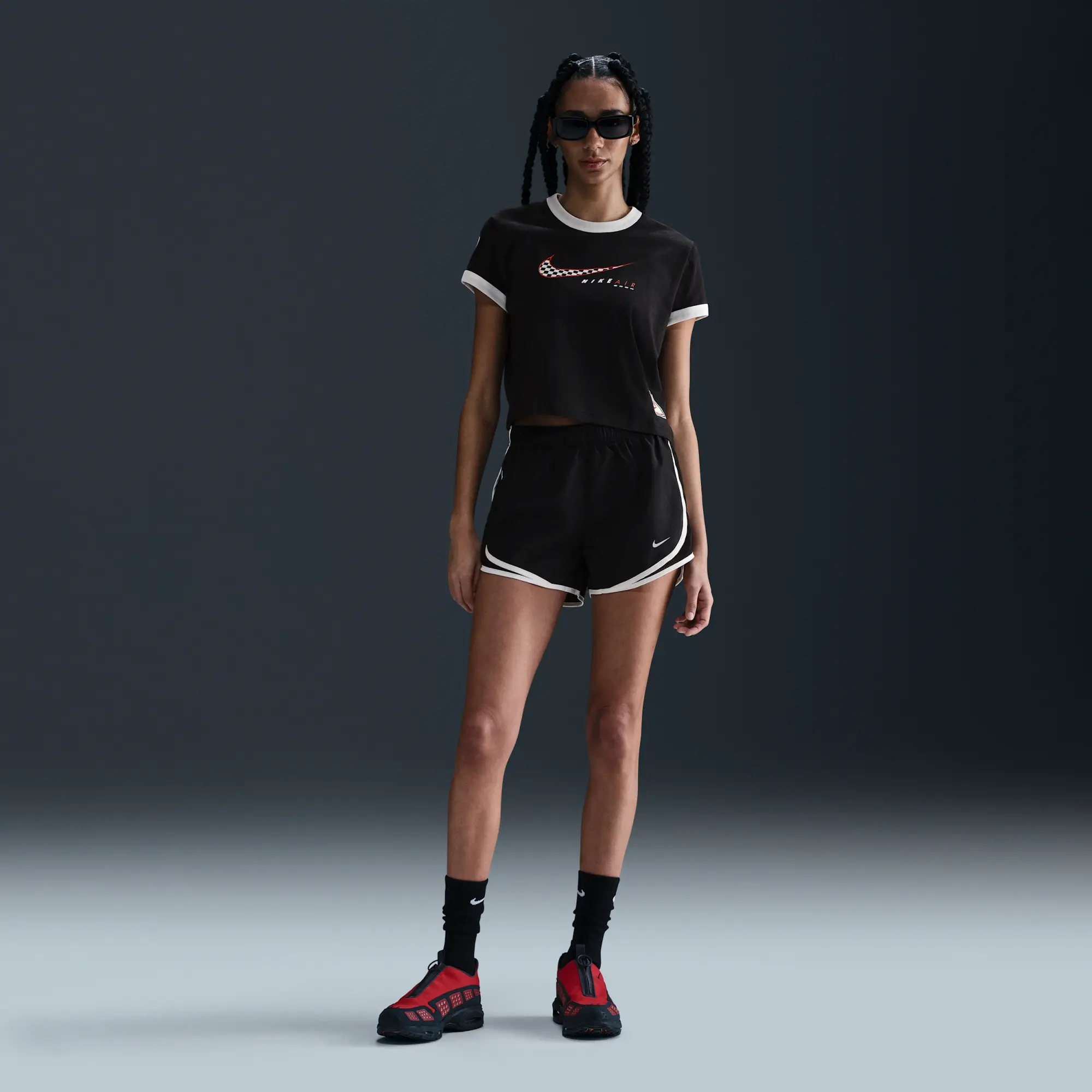 Nike Sportswear Club Women's Short-Sleeve T-Shirt - Black - Cotton