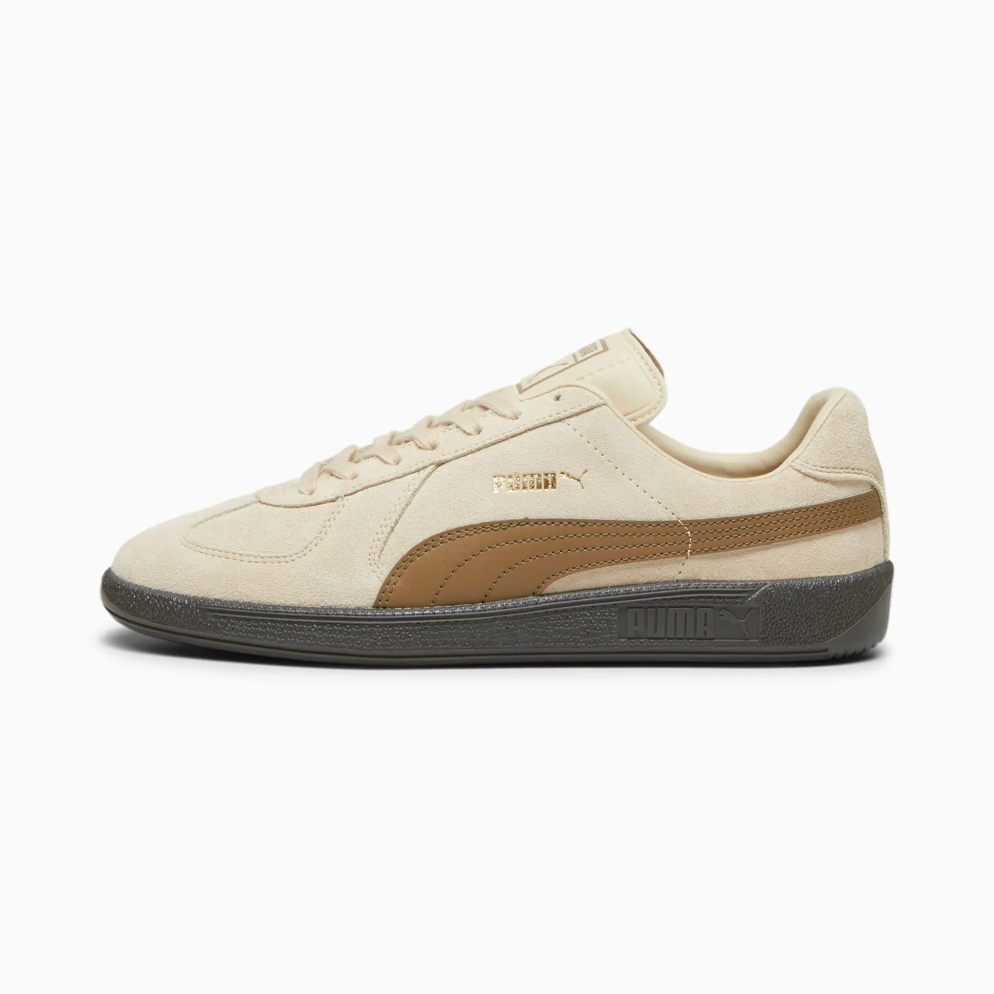 PUMA Army Trainer Suede Sneakers, Granola/Chocolate Chip, size 10