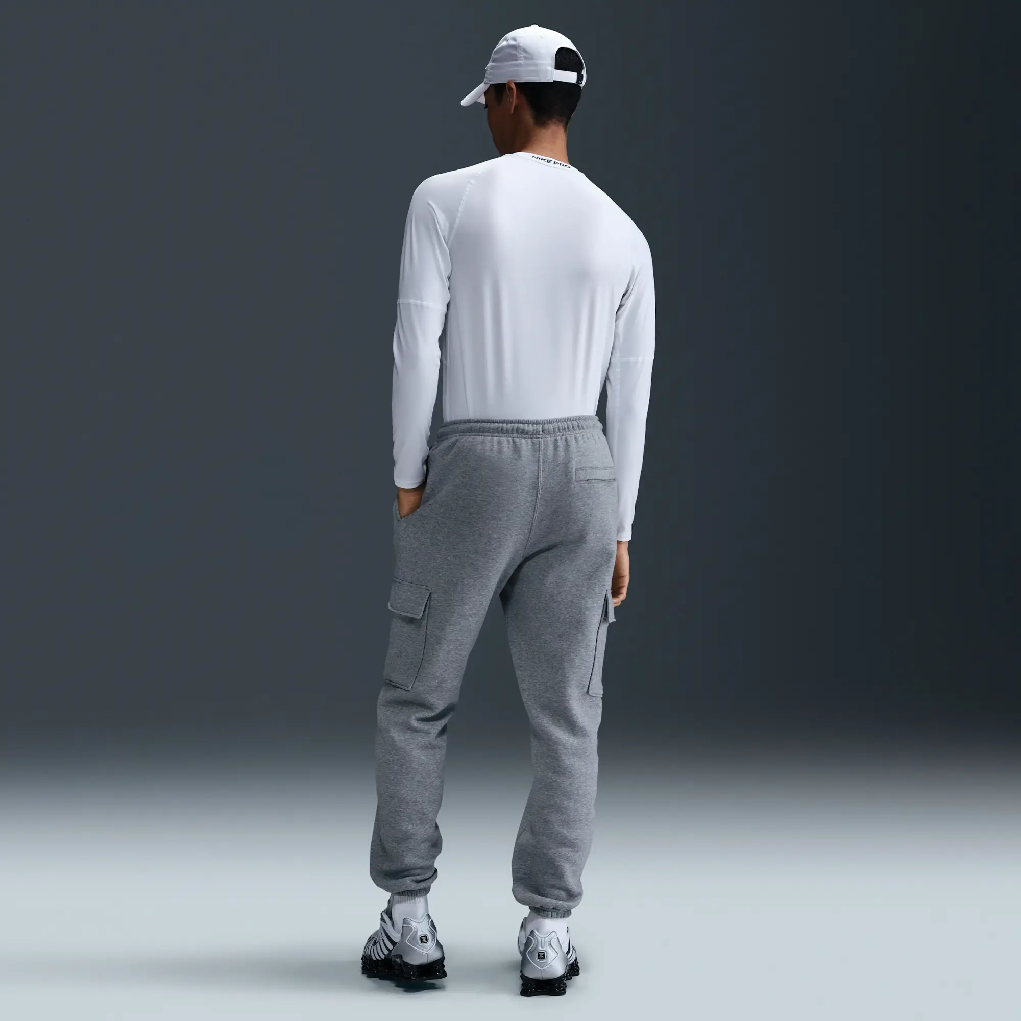 Nike Club Men's Fleece Cargo Trousers - Grey - Fleece > Club Fleece