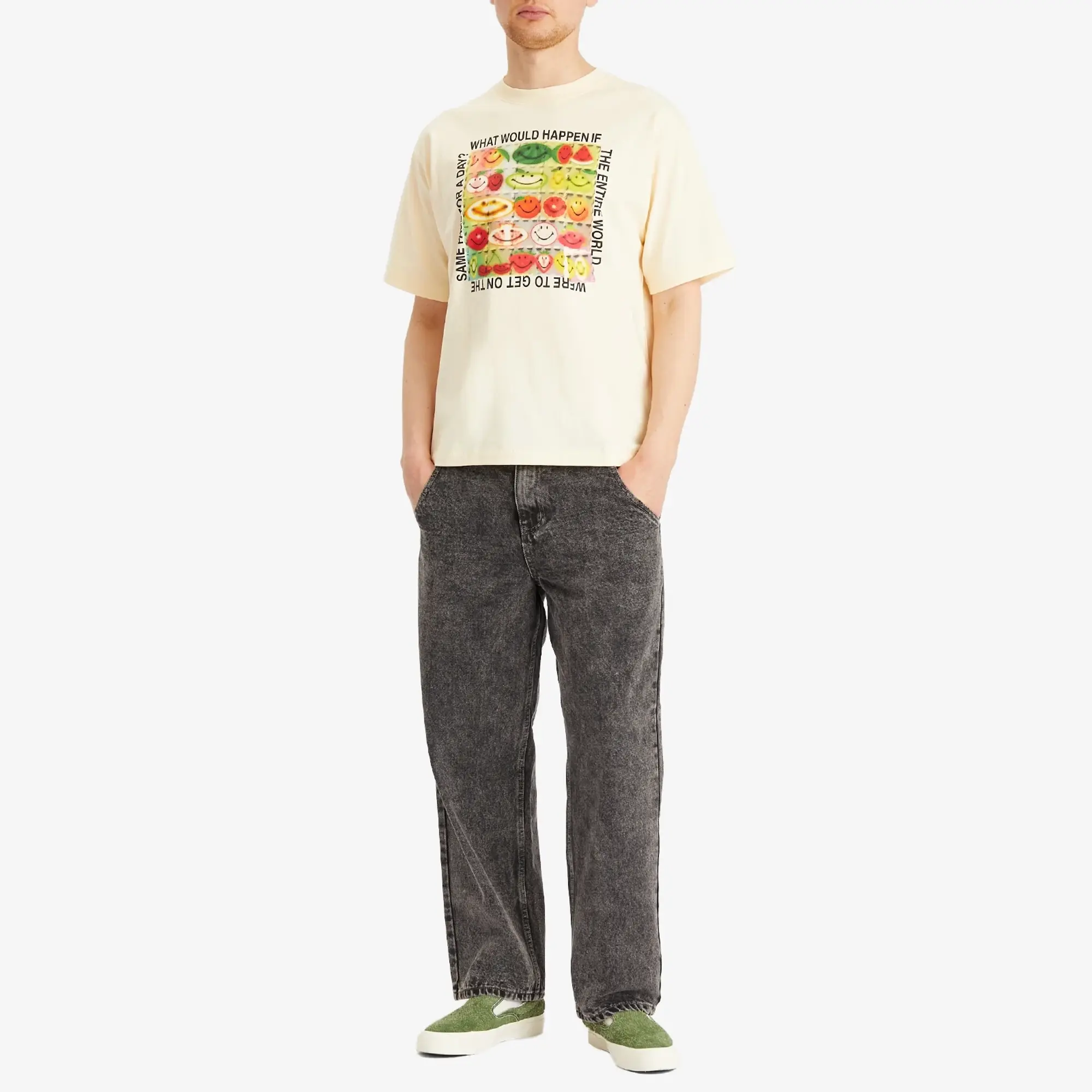 MARKET Men's Smiley Same Page T-Shirt Butter-Cream