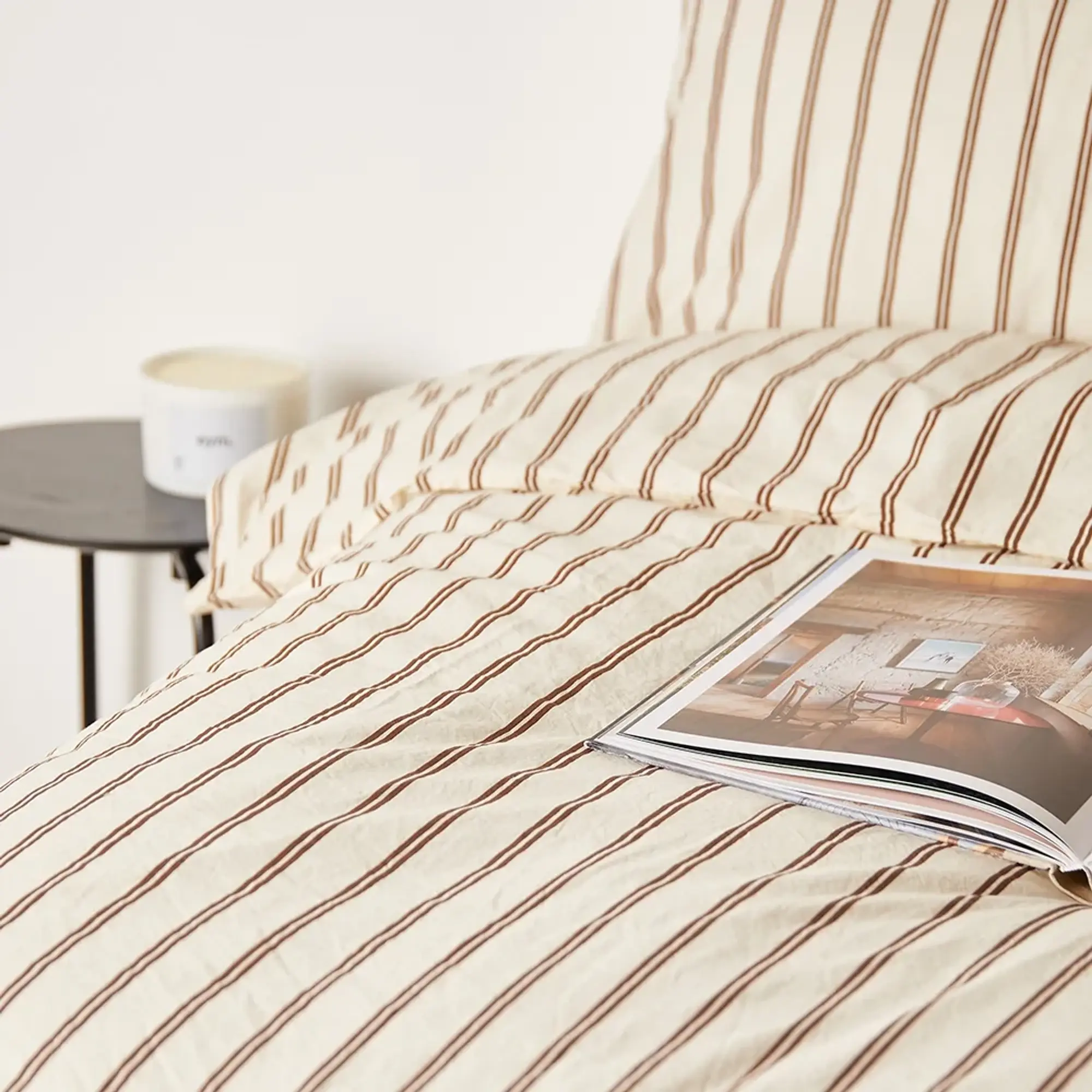 Tekla Fabrics King Duvet Hopper Stripes