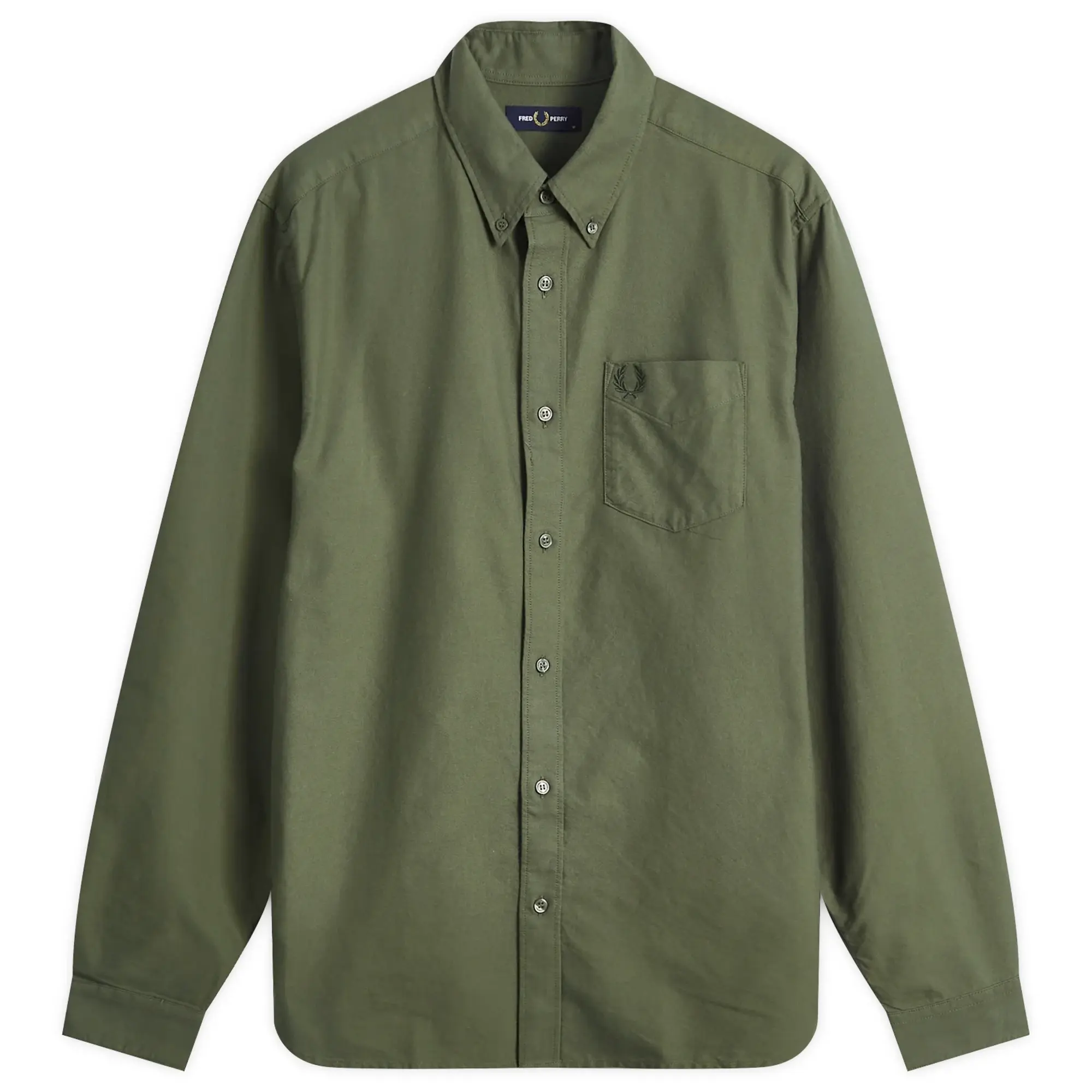 Fred Perry Men's Oxford Shirt Laurel Wreath Green