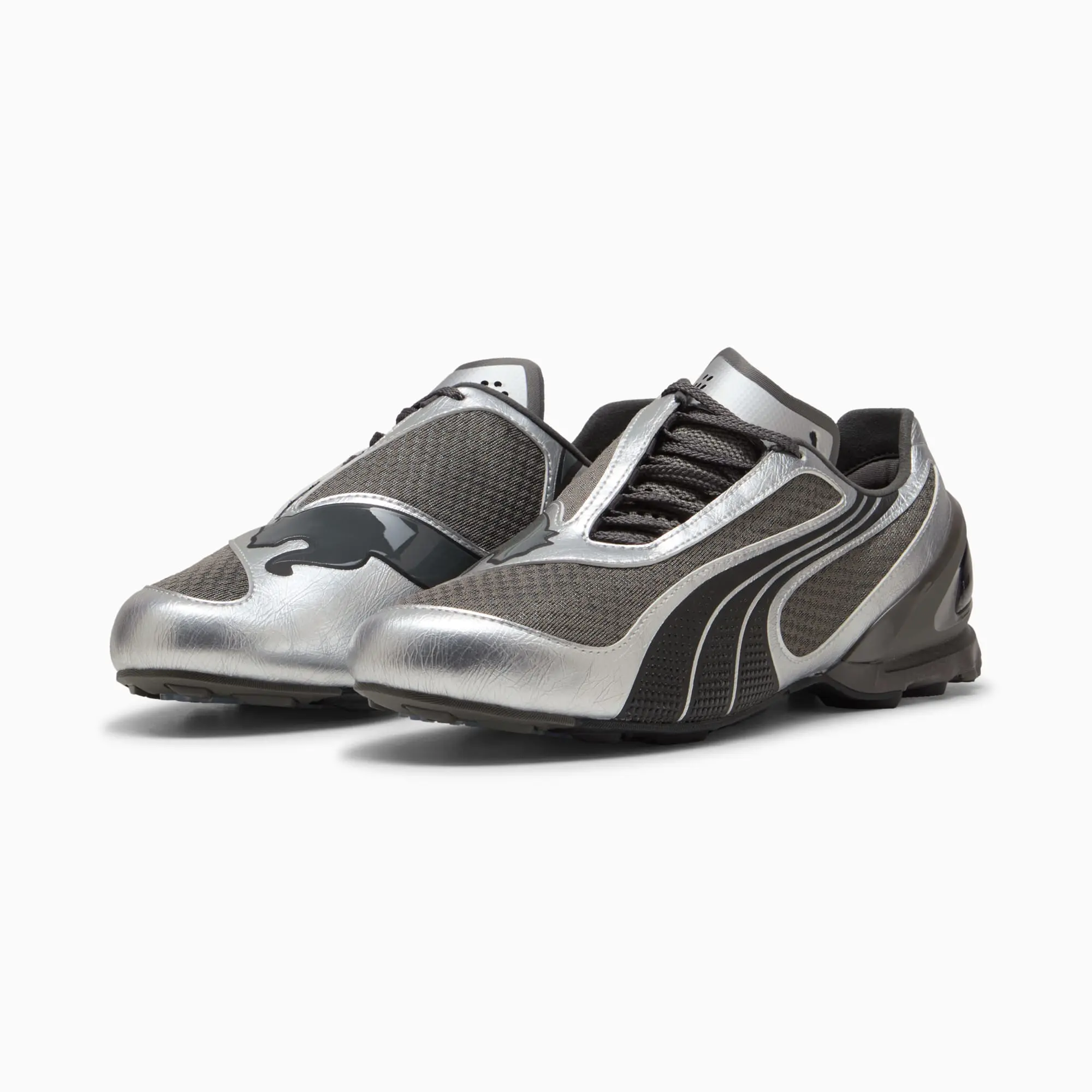 PUMA V-S1 Metallic Sneakers Unisex, Shadow Grey/Black, size 10