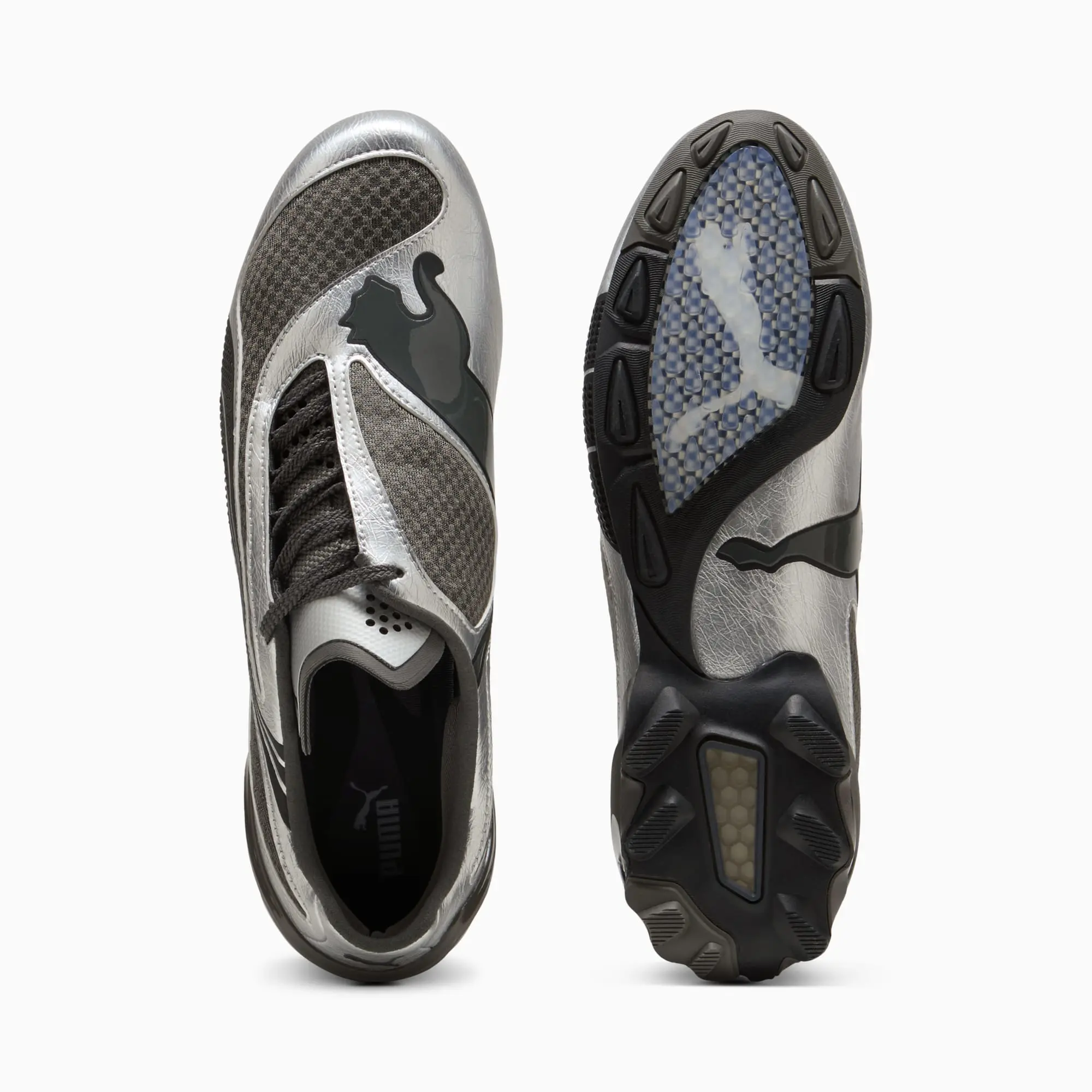 PUMA V-S1 Metallic Sneakers Unisex, Shadow Grey/Black, size 10