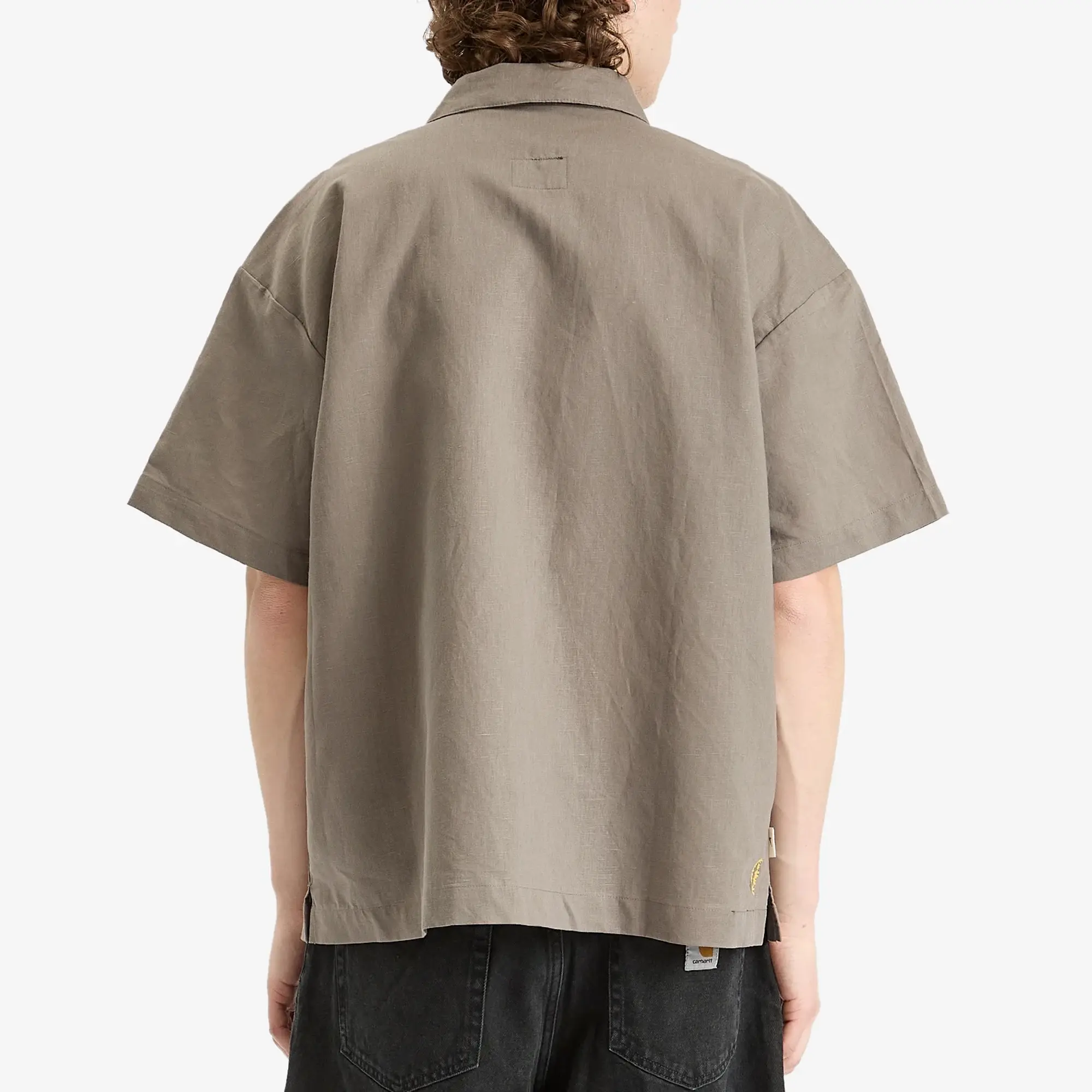 Nike Men's Life Sashiko Short Sleeve Shirt Cave Stone/Anthracite