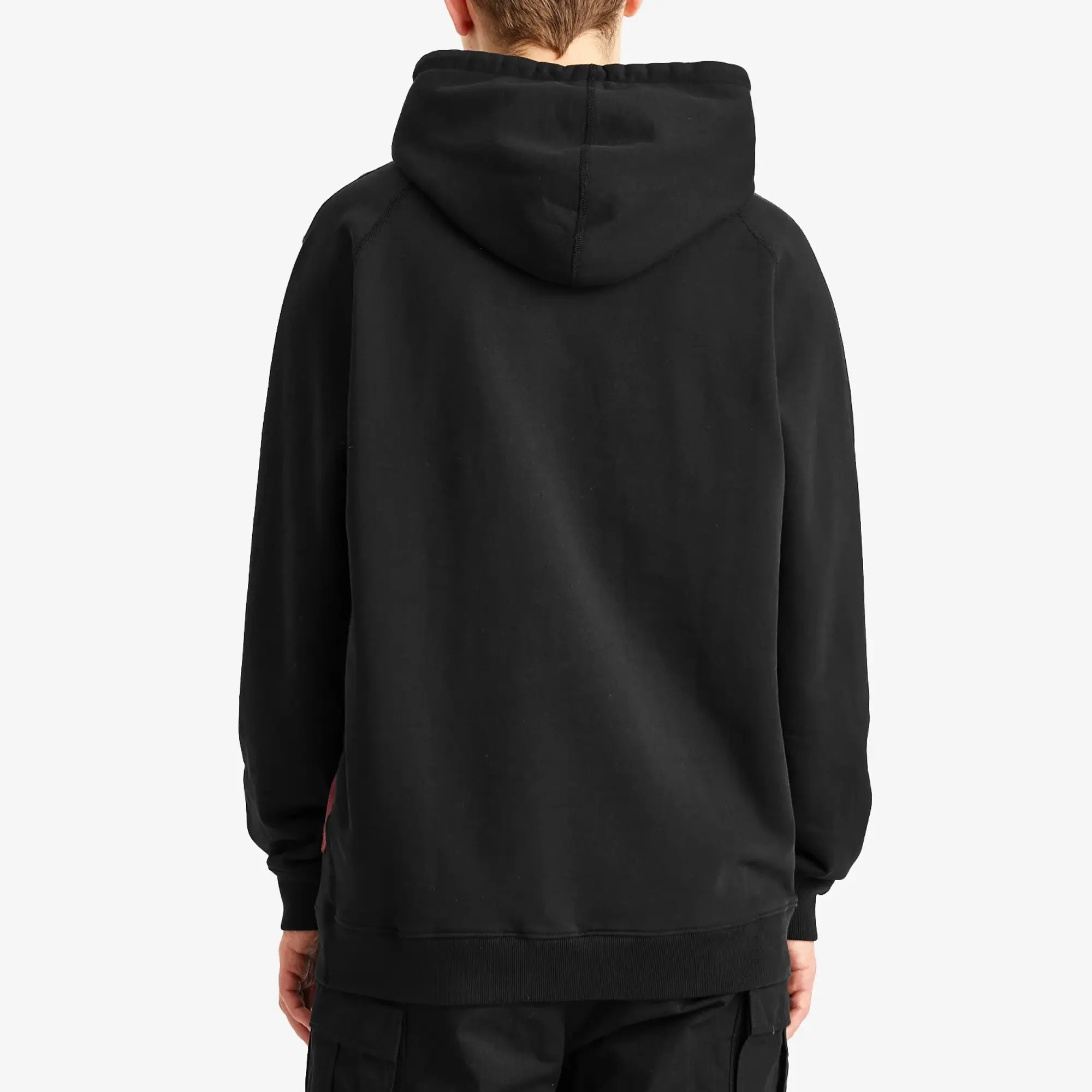 Junya Watanabe MAN Men's x Reigning Champ Patchwork Popover Hoodie Black