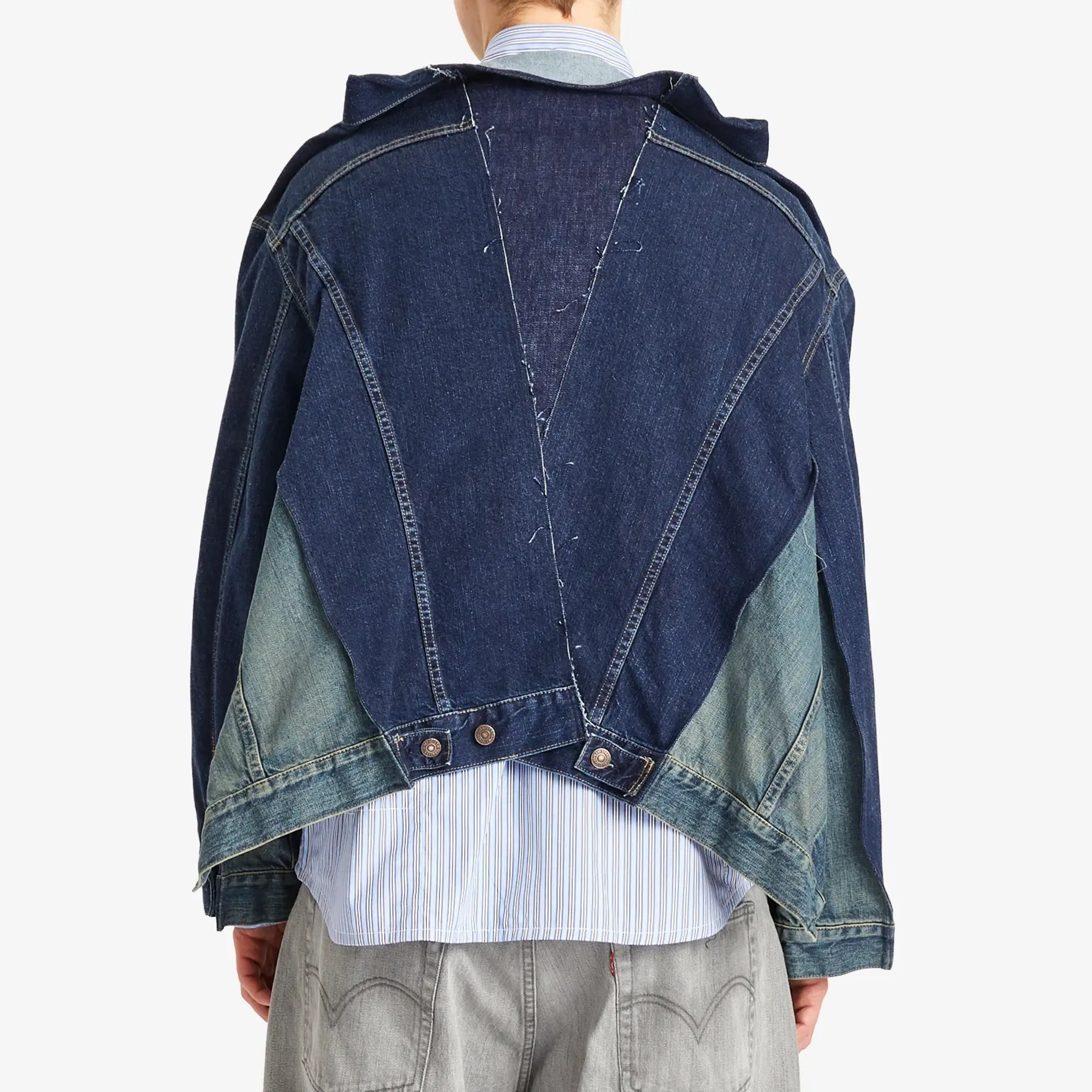Junya Watanabe MAN Men's x Levis Custom Oversized Trucker Jacket Blue