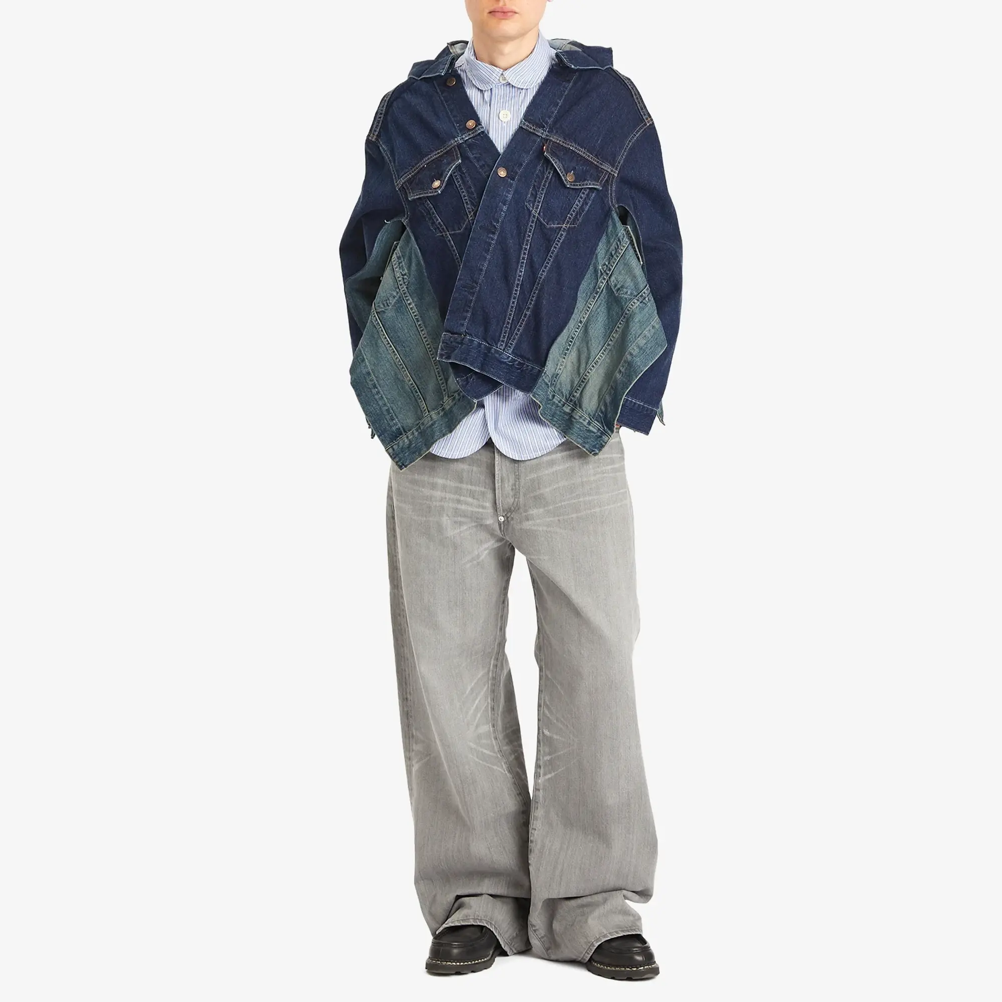 Junya Watanabe MAN Men's x Levis Custom Oversized Trucker Jacket Blue