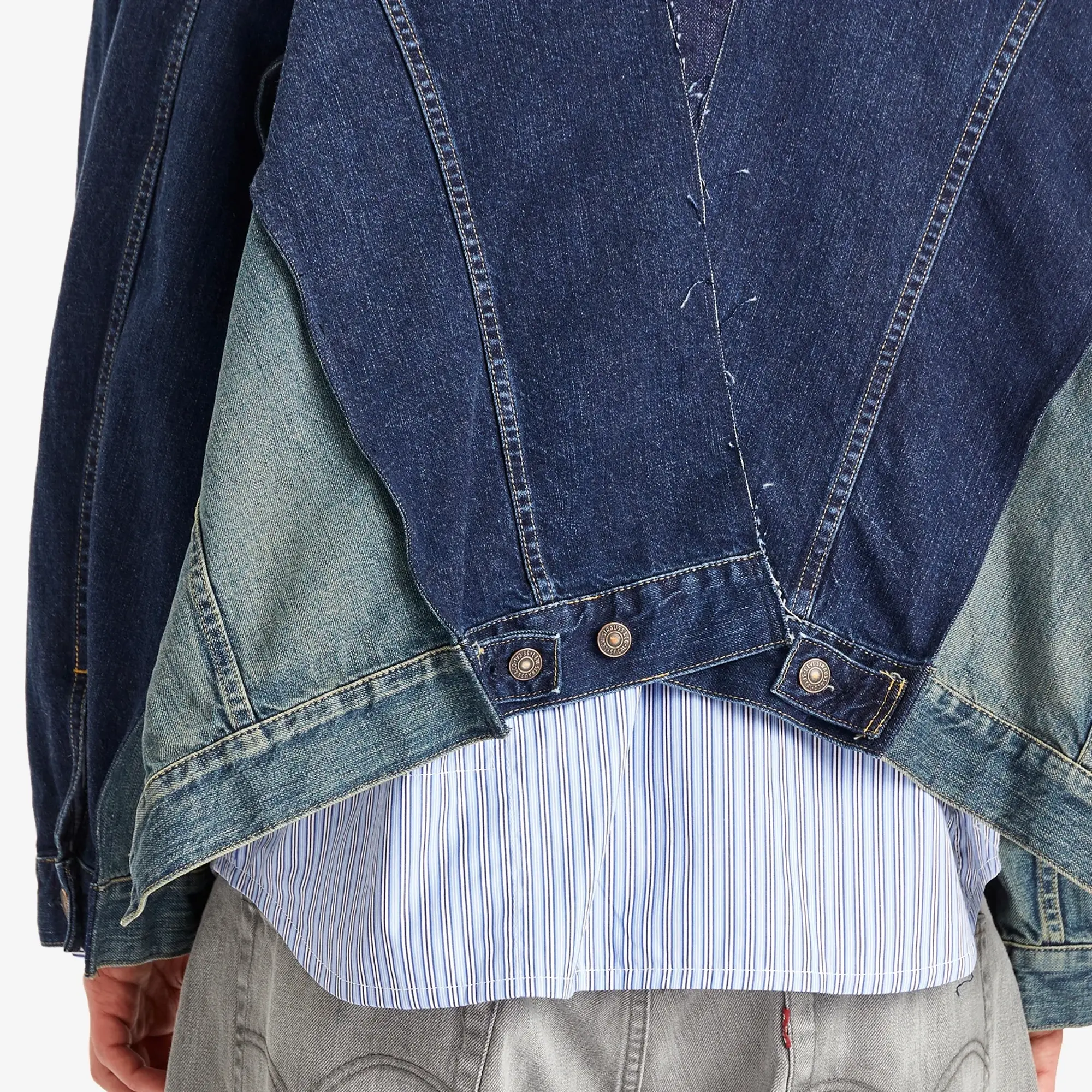 Junya Watanabe MAN Men's x Levis Custom Oversized Trucker Jacket Blue
