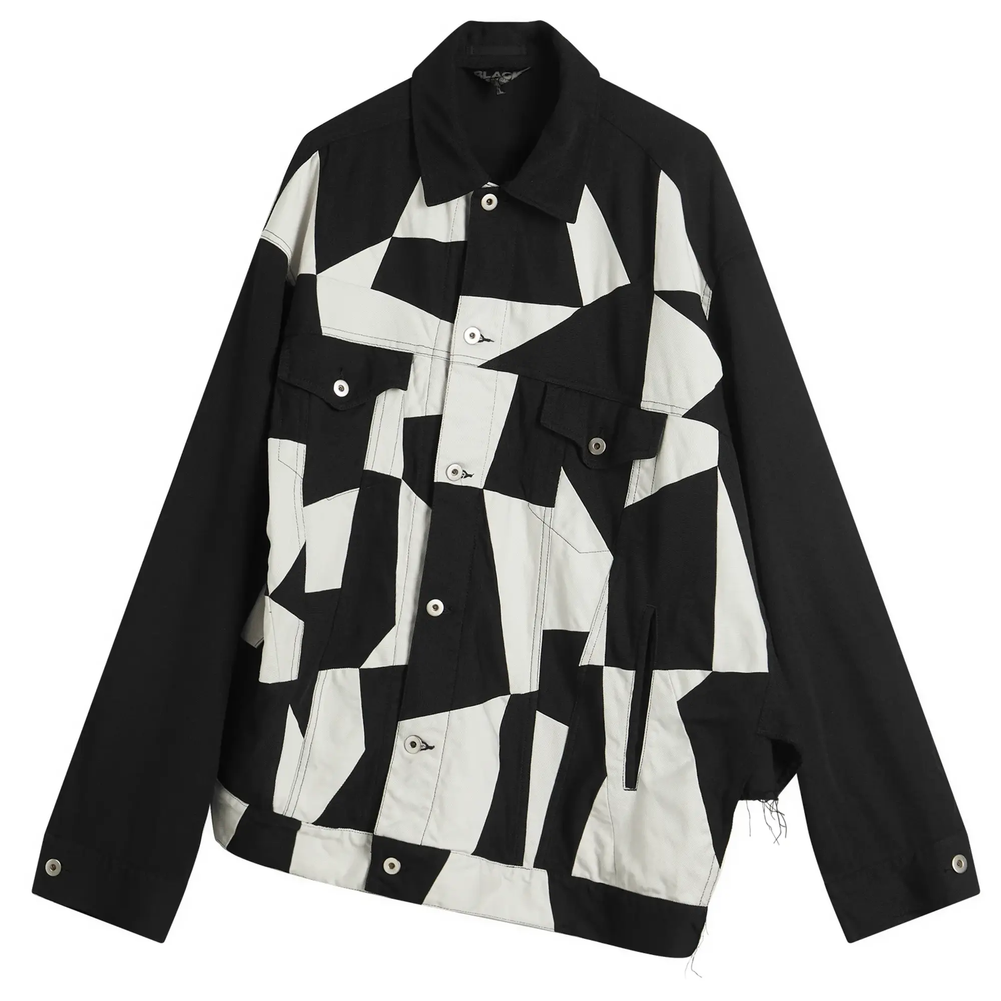 Comme des Garçons Black Men's Patchwork Twill Jacket