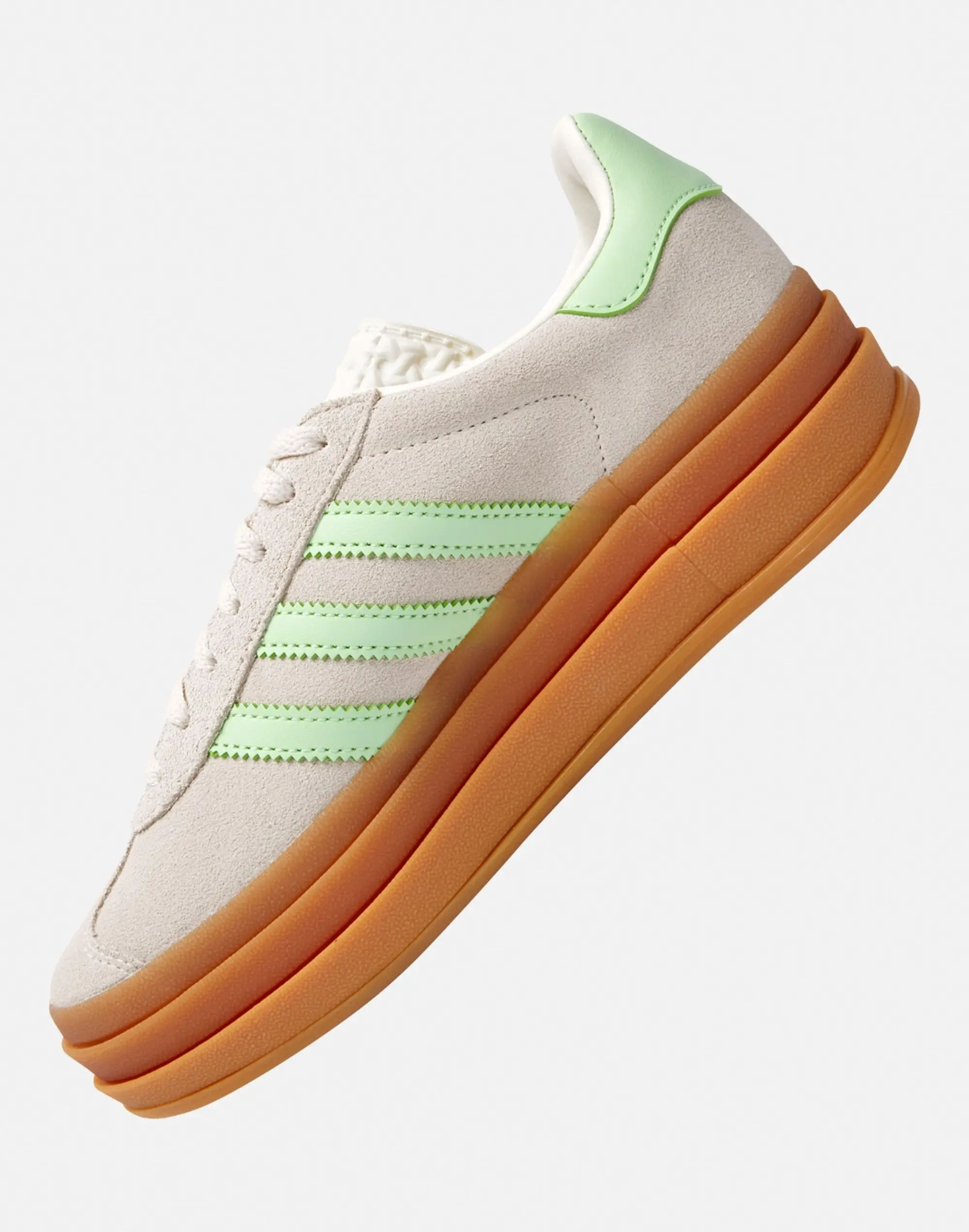 Adidas Originals Older Kids Gazelle Bold Trainers in Cream 