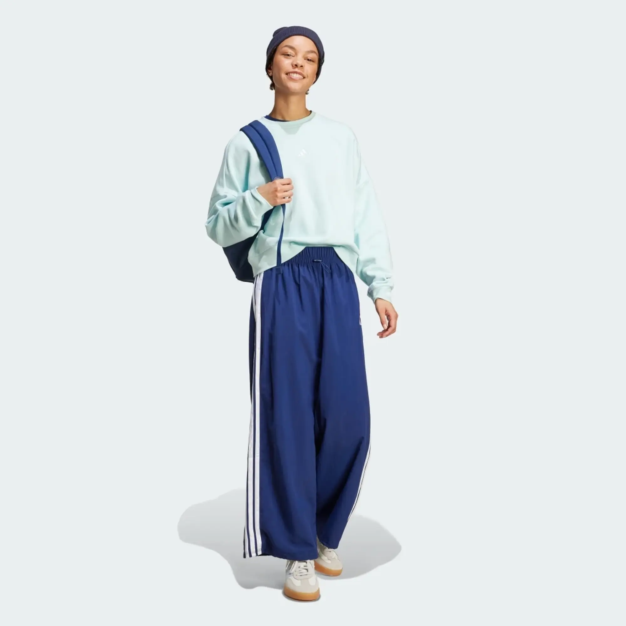 adidas Essentials 3-Stripes Lifestyle Woven Parachute Tracksuit Bottoms