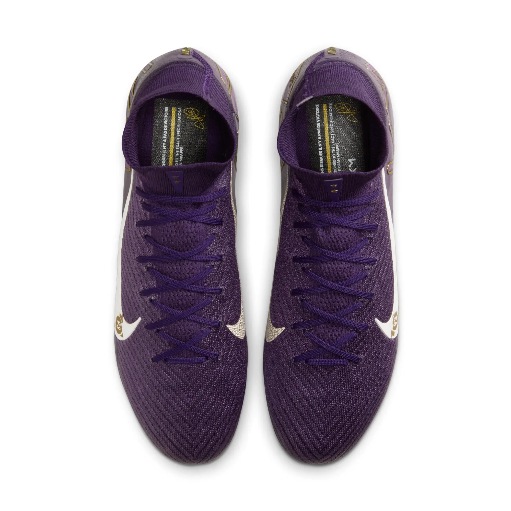 Nike Mercurial Superfly 10 Elite 'Kylian Mbappé' FG High-Top Football Boot - Purple