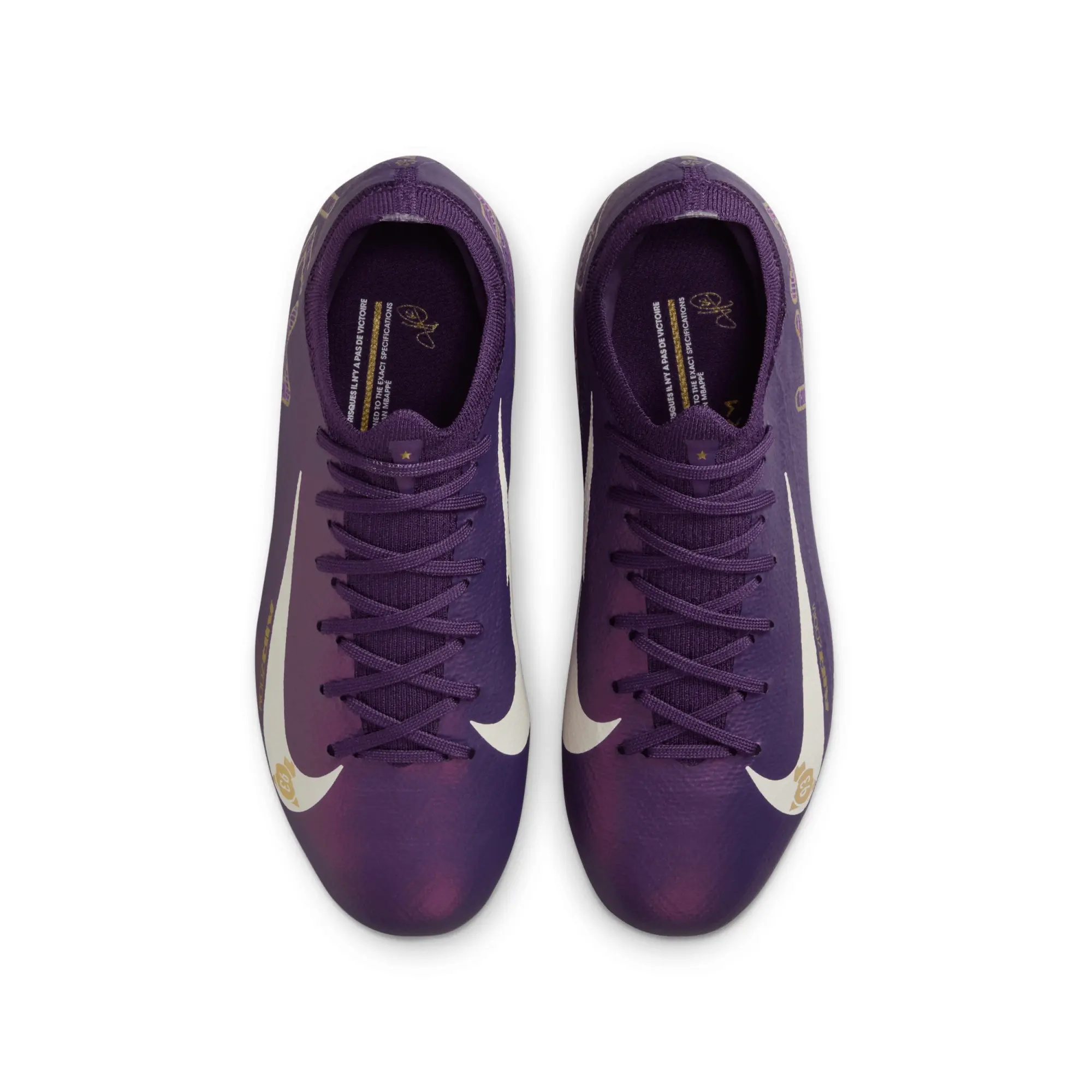 Nike Jr. Mercurial Vapor 16 Pro 'Kylian Mbappé' Older Kids' FG Low-Top Football Boot - Purple