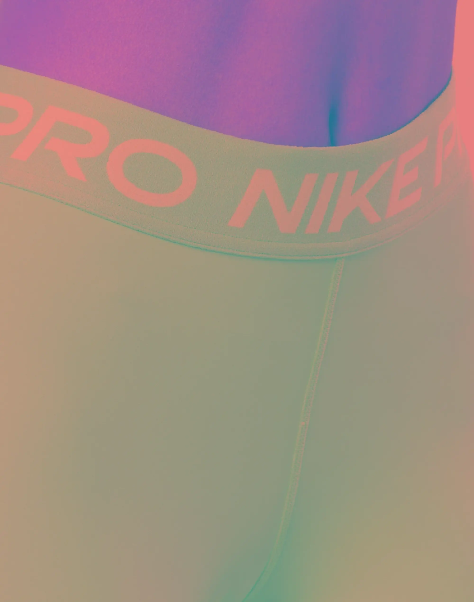 Women's Nike Pro Leggings in Purple/White 