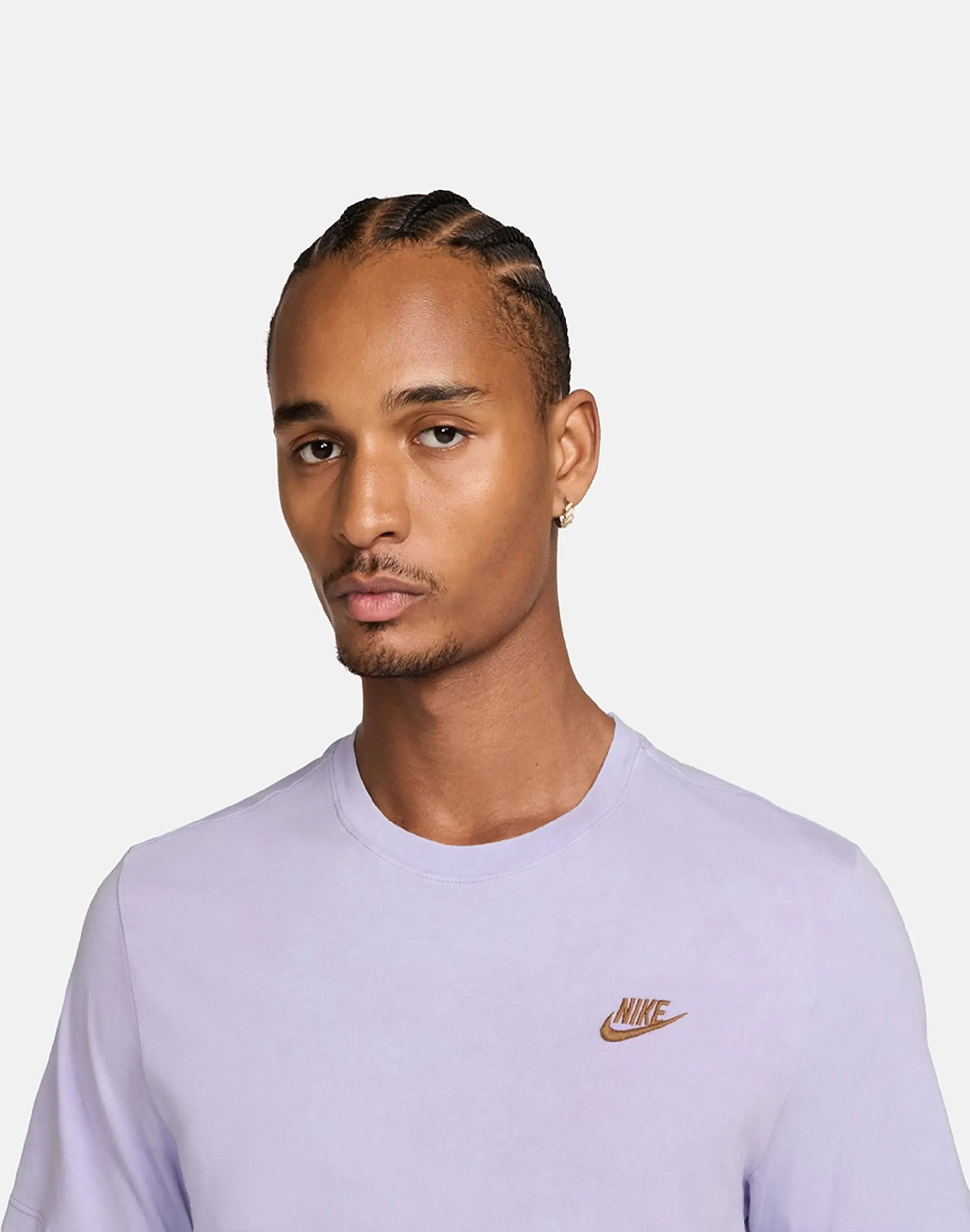 Men's Nike Club Wash T-Shirt in Purple 
