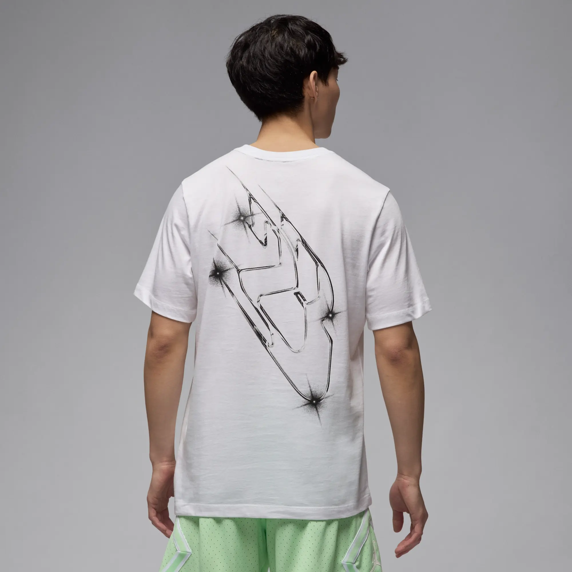 Nike Jordan Sport Men's Dri-FIT T-Shirt - White - Cotton