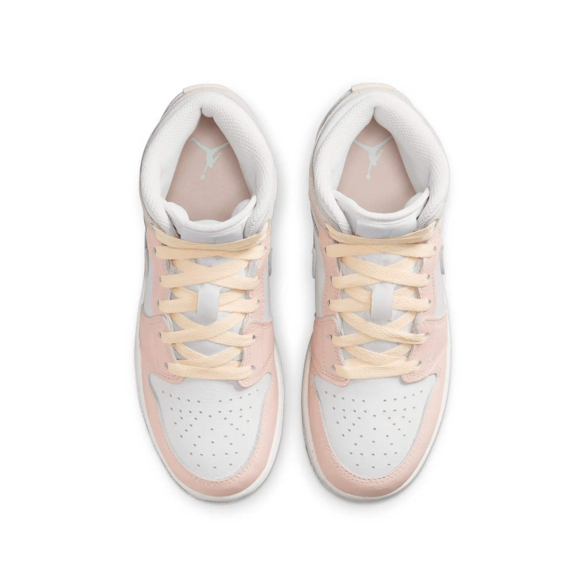 Nike Air Jordan 1 Mid SE Big Kids' Shoes - White